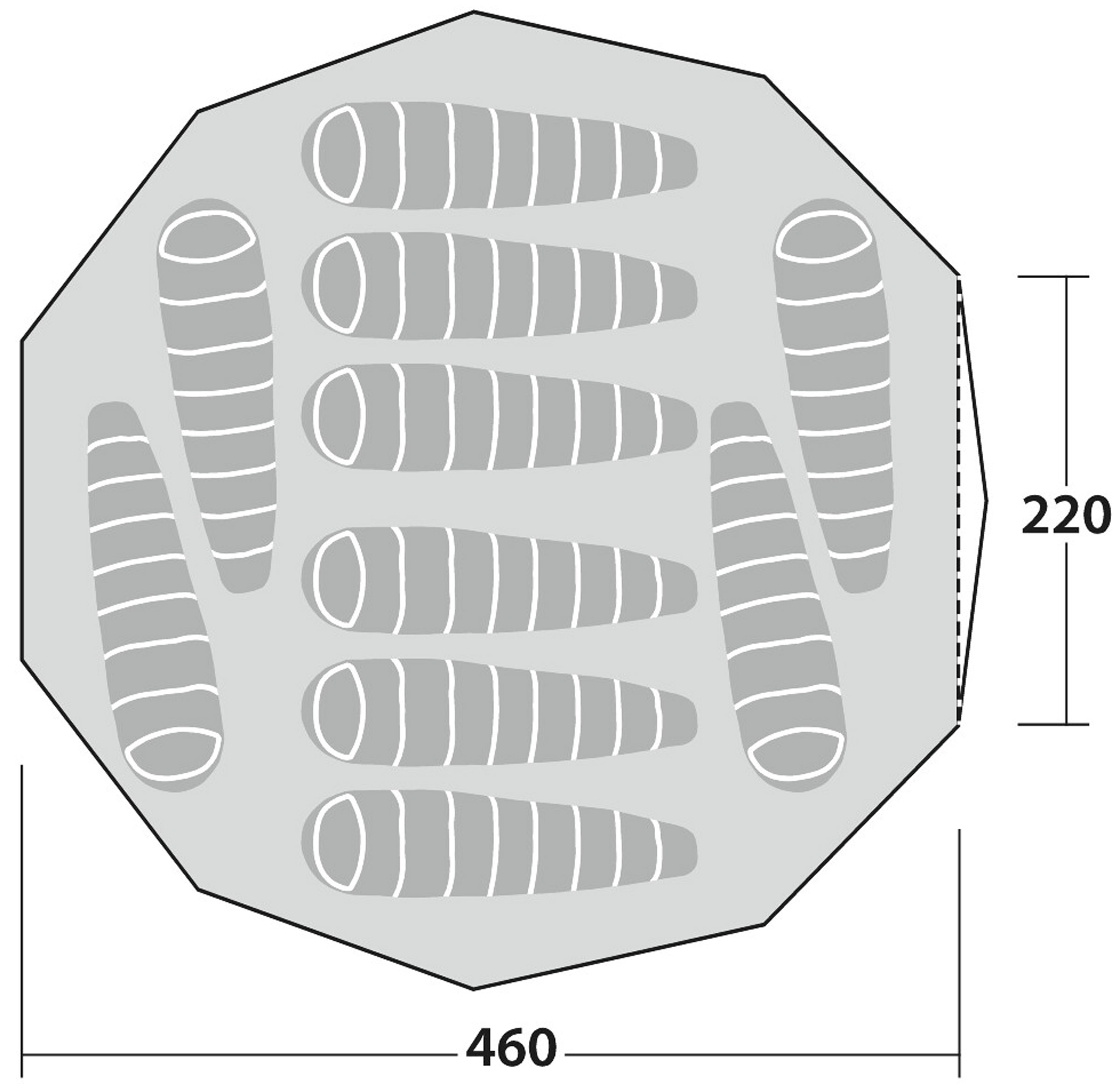 Settler Sky 10, 10-Personers Bomuldstelt