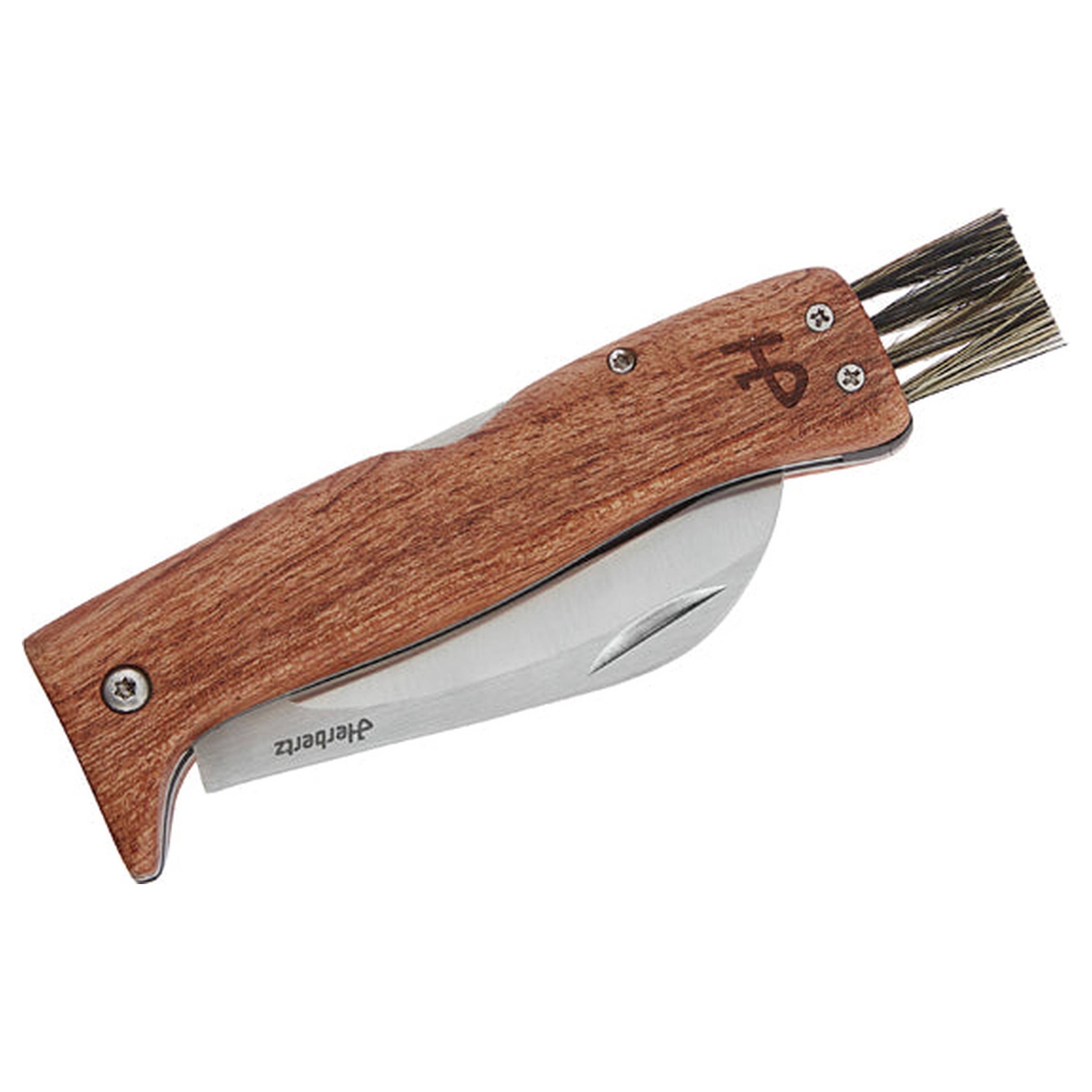 Mushroom Knife with Brush AISI 440 Svampekniv