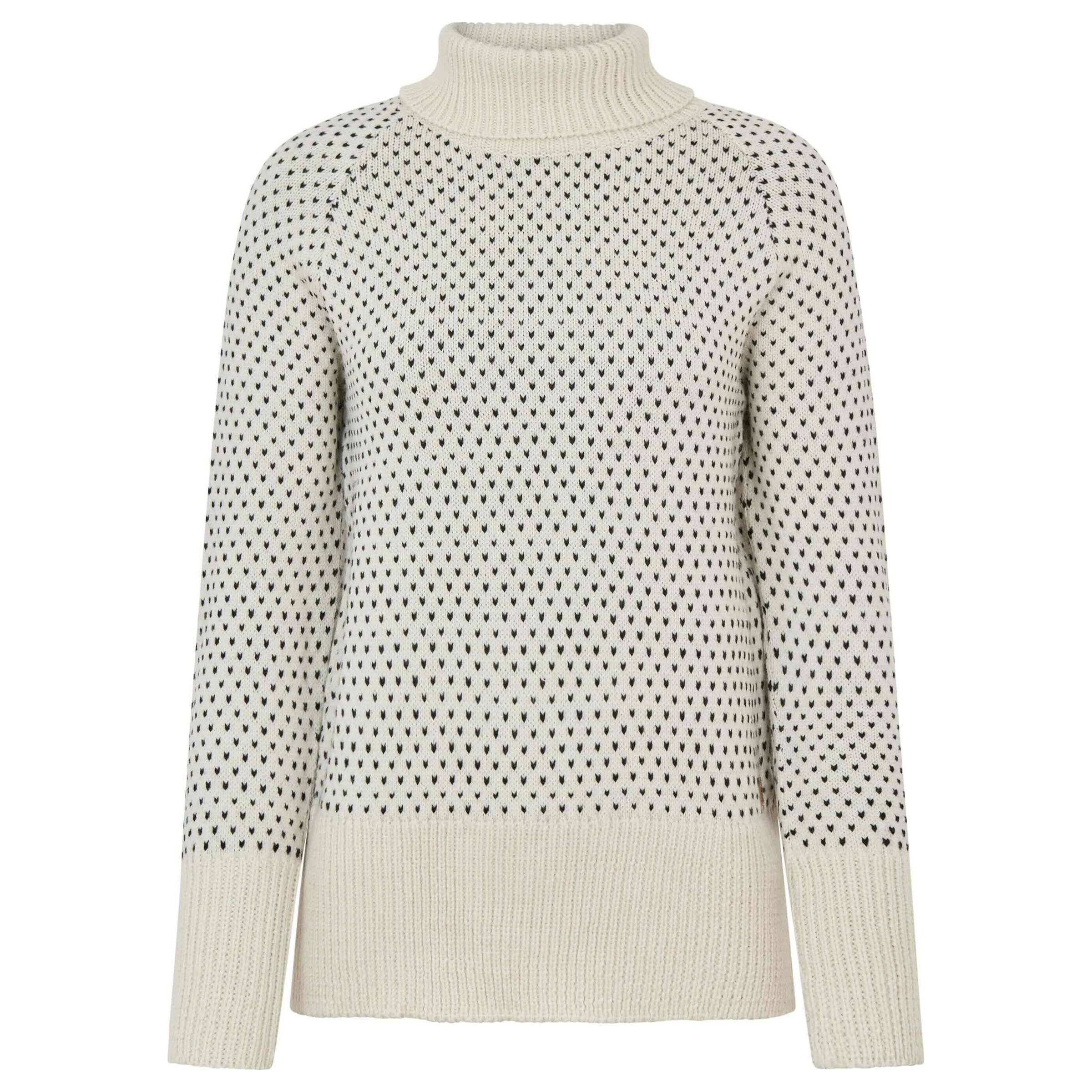 Snowy Sweater High Neck Dame Fuza Wool dame