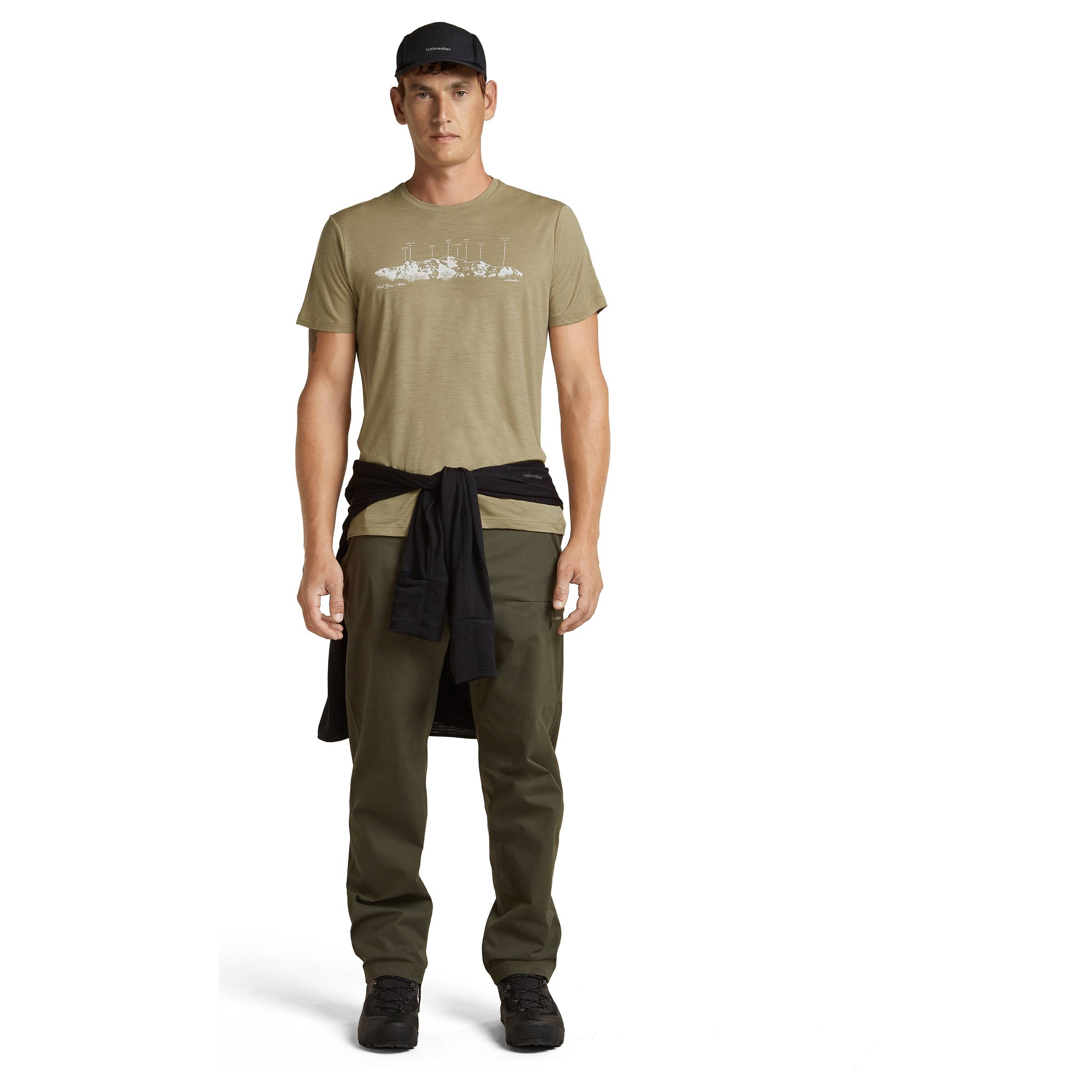 Merino 150 Tech Lite SS Tee The Peaks Herre