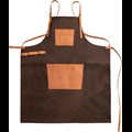 Buff Leather Apron with Cross Back Straps