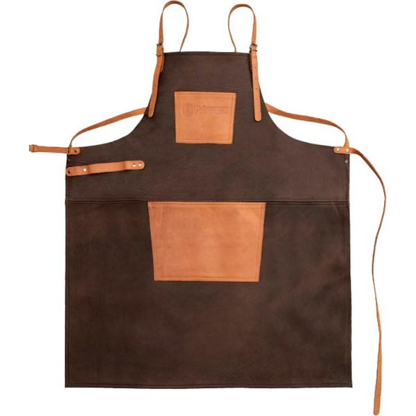 Buff Leather Apron with Cross Back Straps