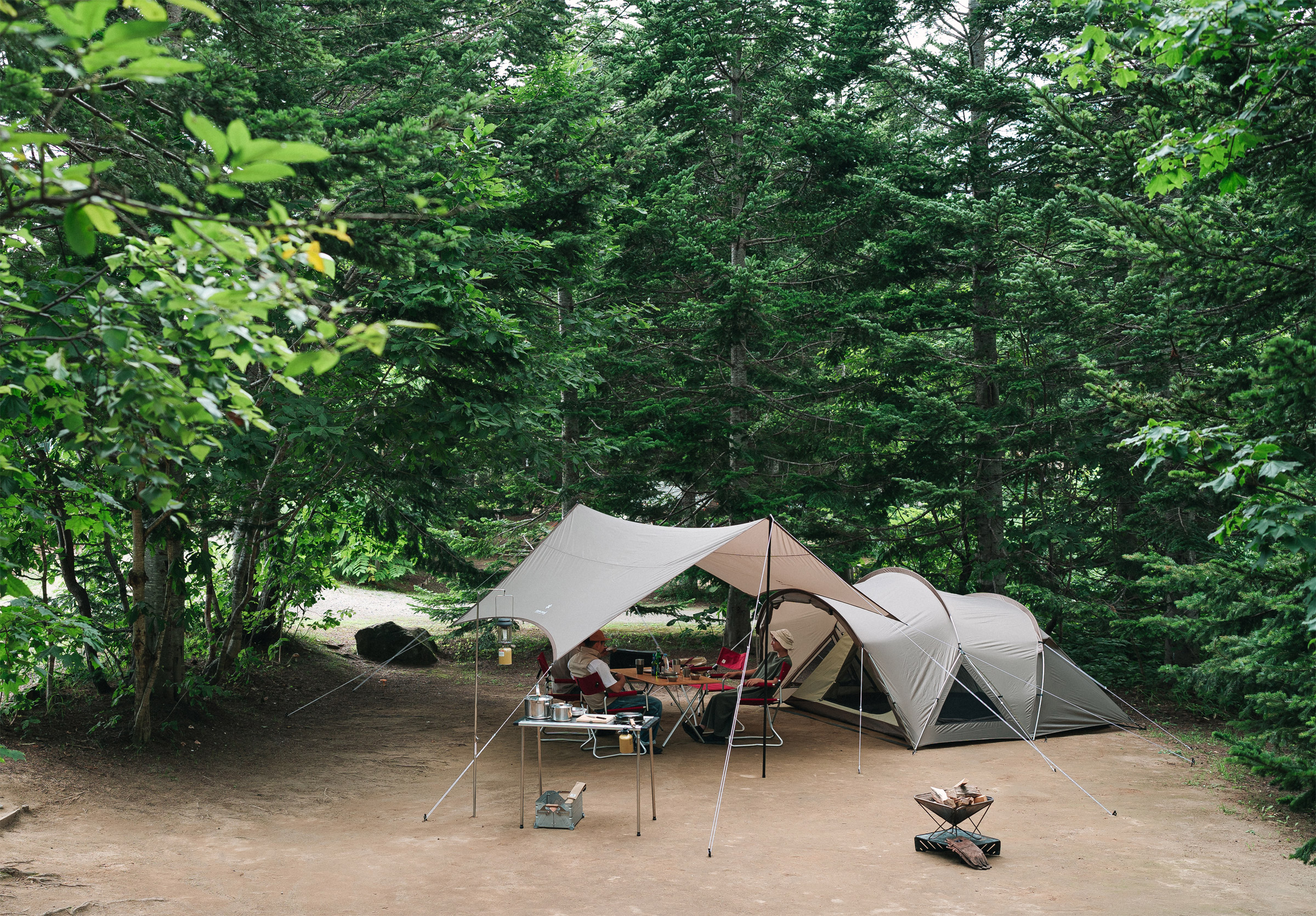 Land Nest Medium Tent & Tarp Set, 4-Personers Telt + Tarp