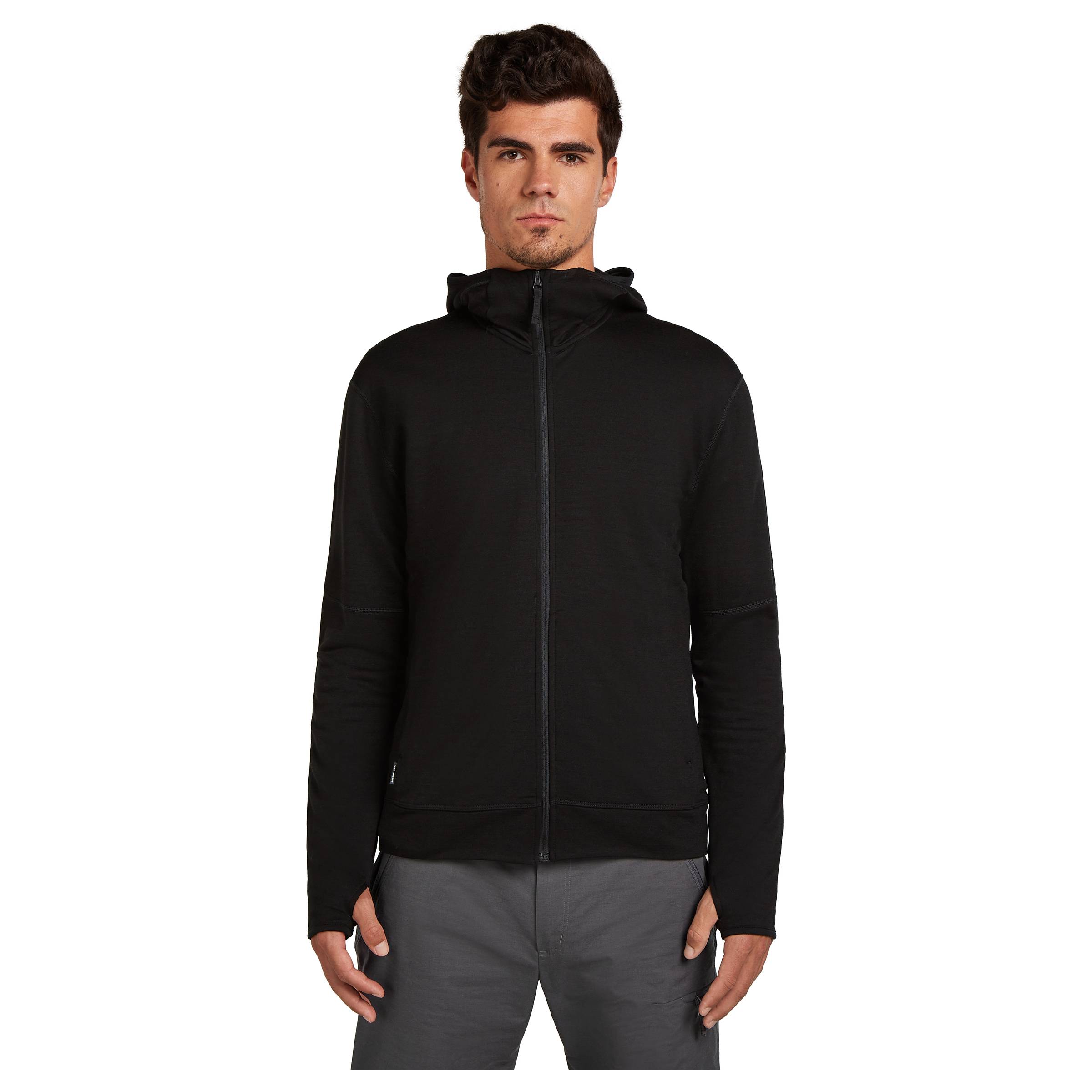 Merino 360 Realfleece Elemental LS Zip Hoodie Herre Icebreaker herre