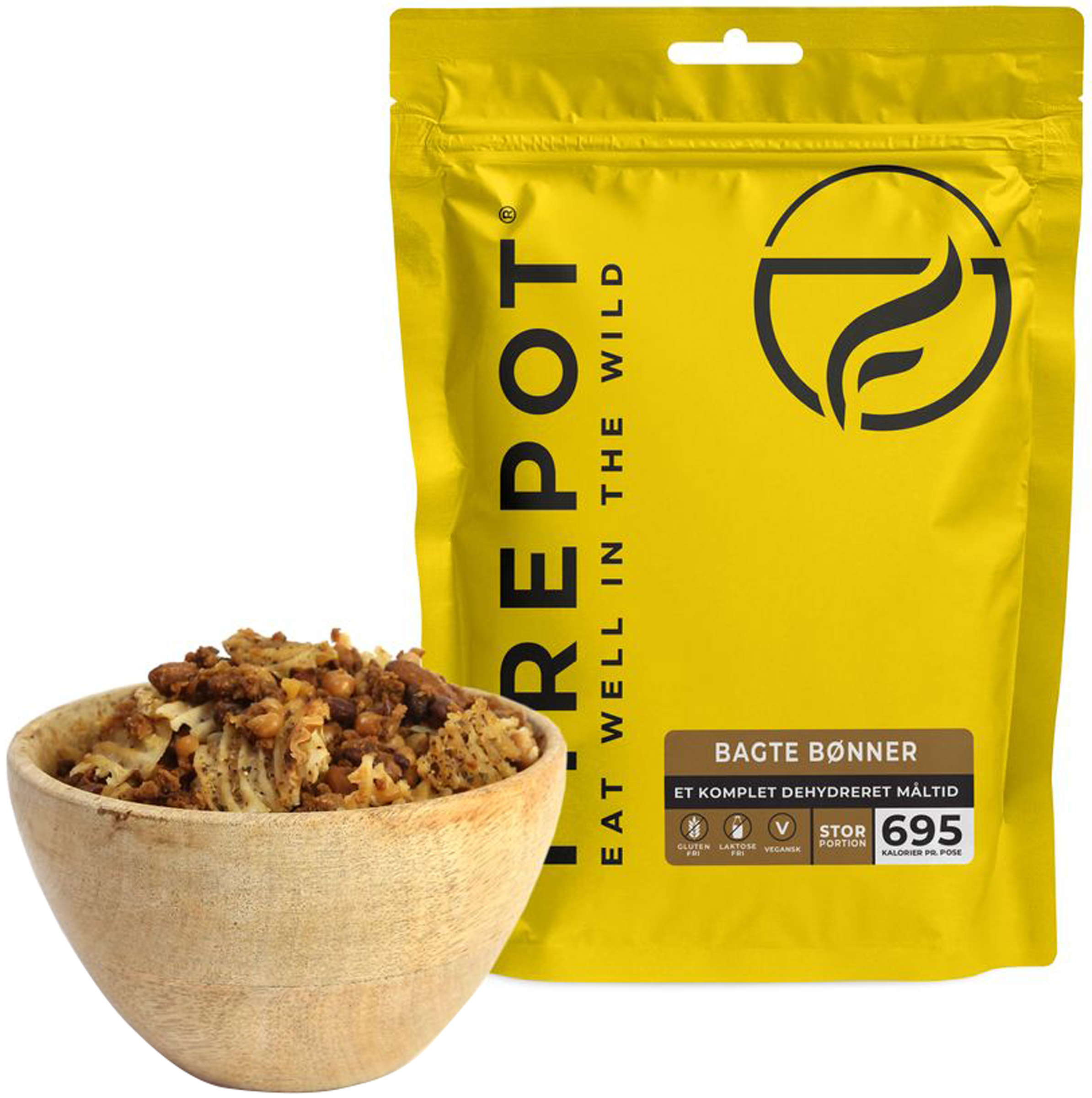 Bagte Bønner, Stor Portion Firepot prepper-udstyr