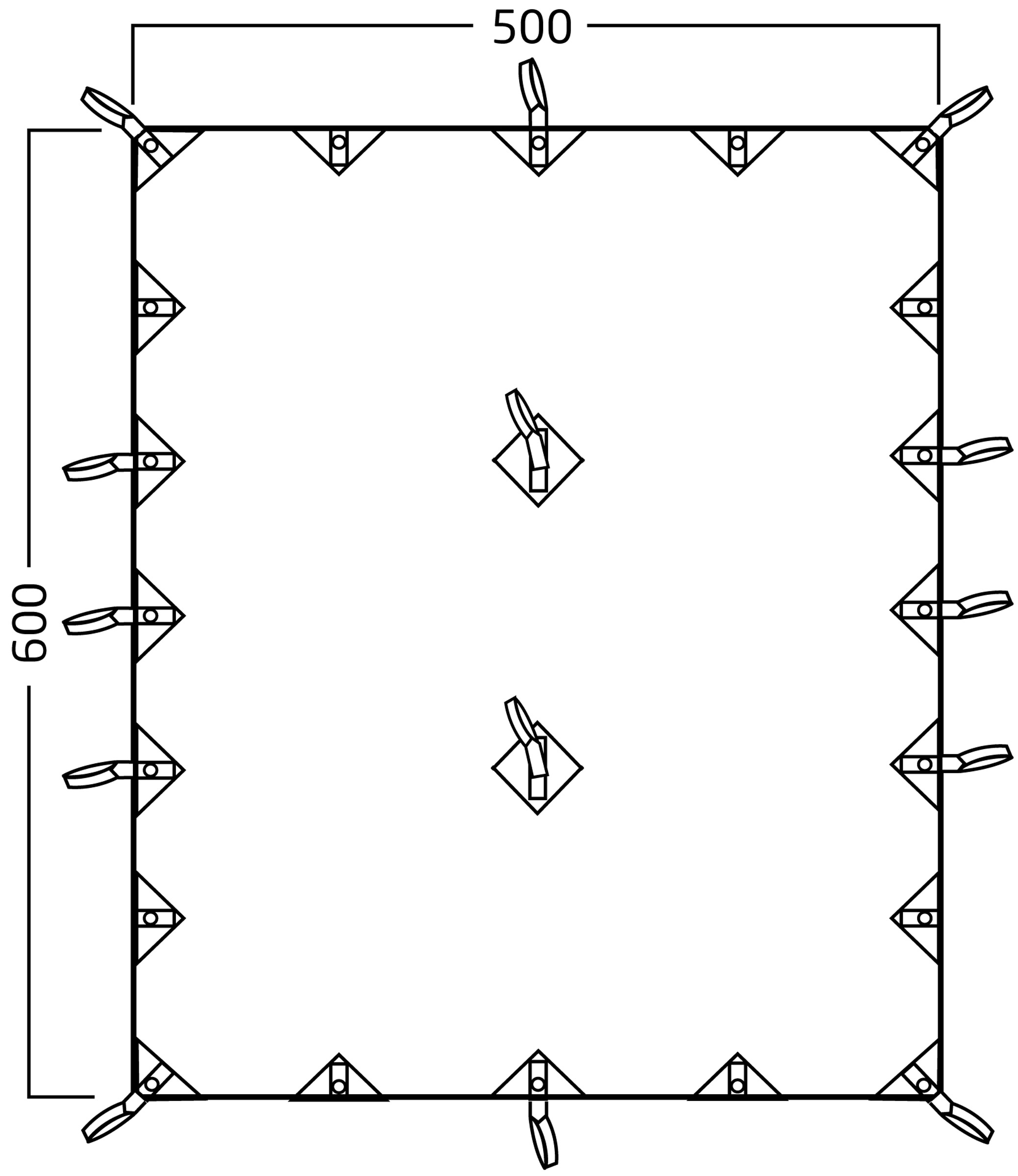 Kari 30 m2 Technical Cotton Tarp