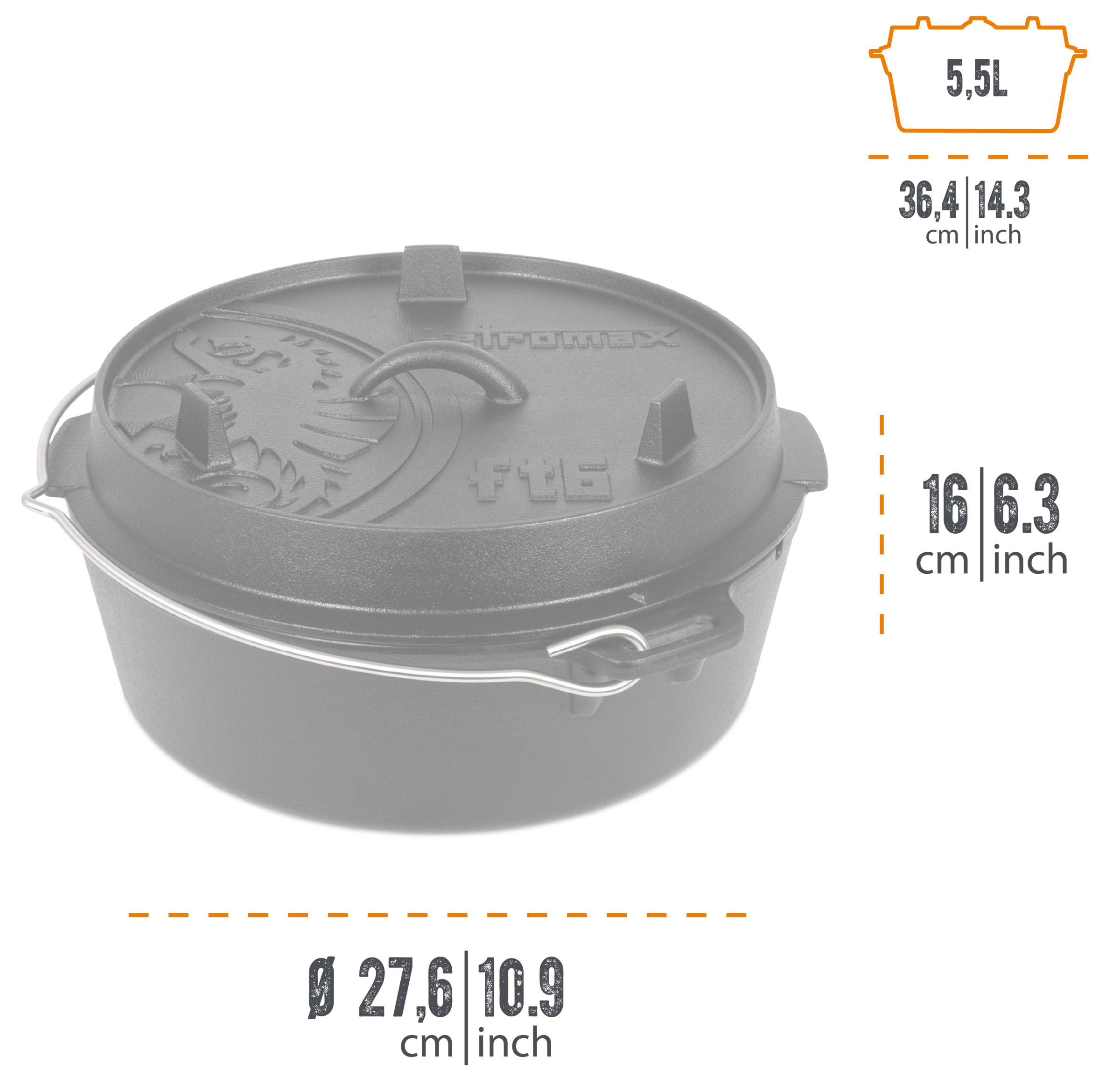 Dutch Oven FT6 Plane Bottom