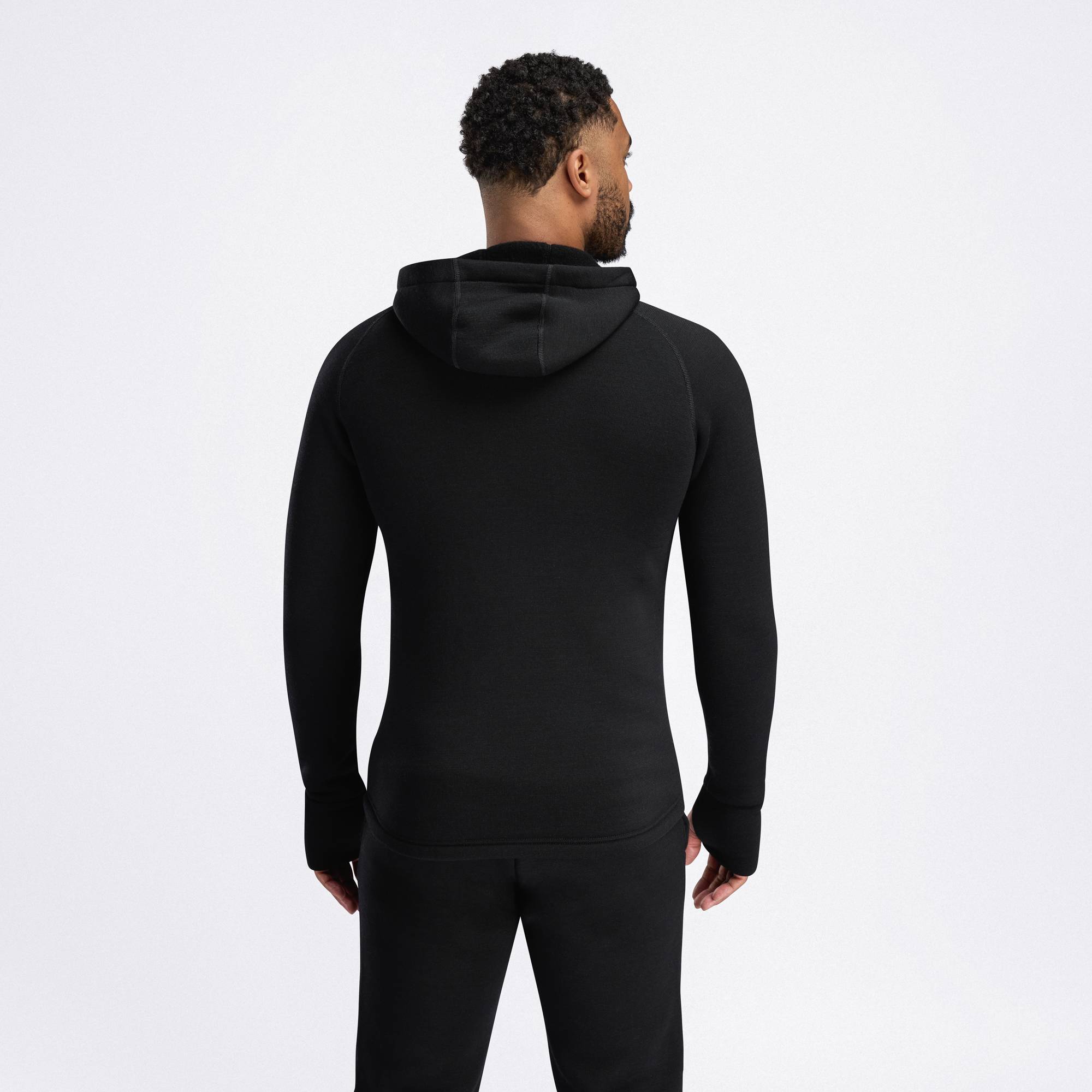 FleeceWool Hooded Jacket Herre