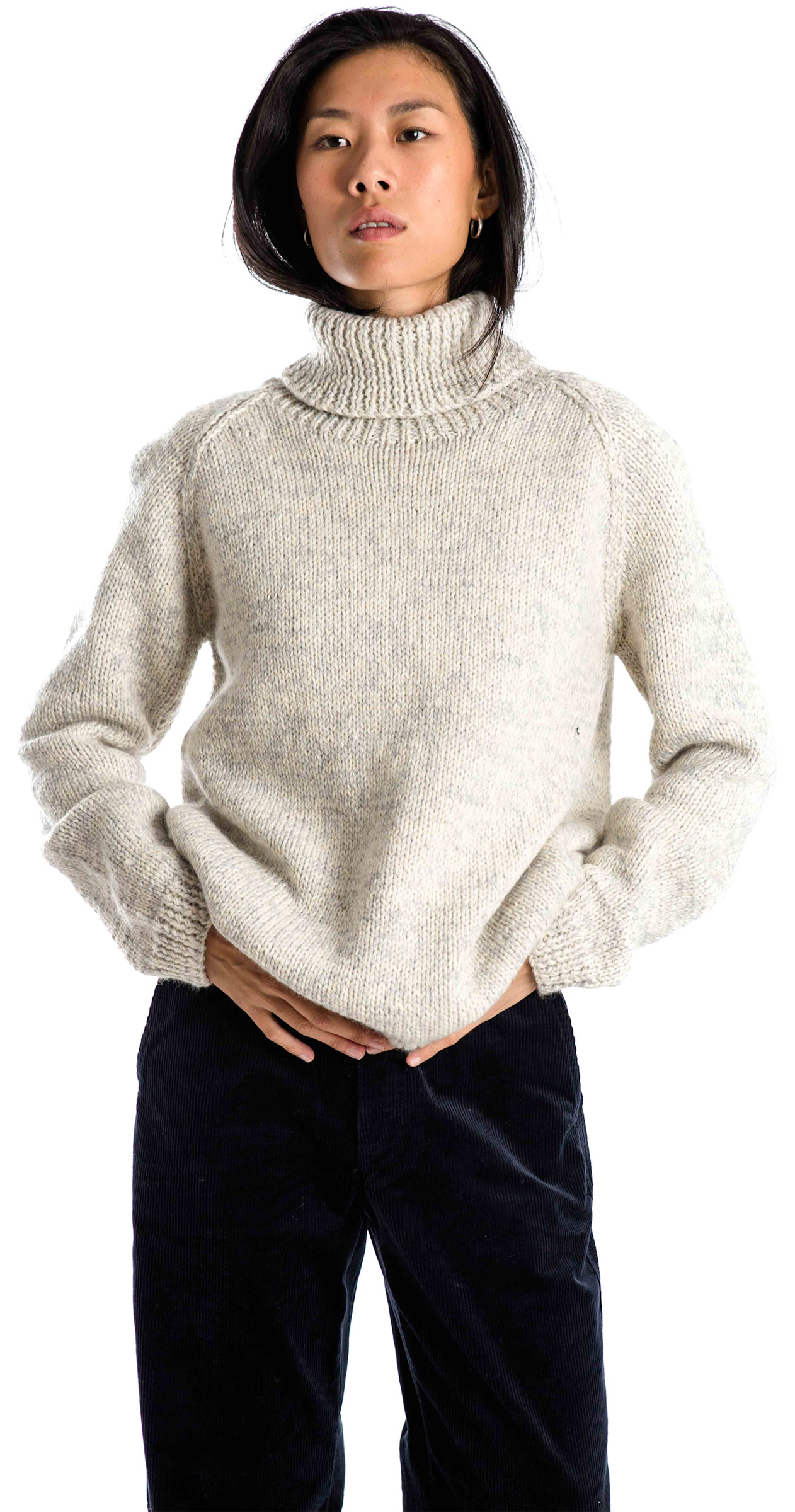 Yrsa Sweater High Neck  Dame Fuza Wool beklaedning