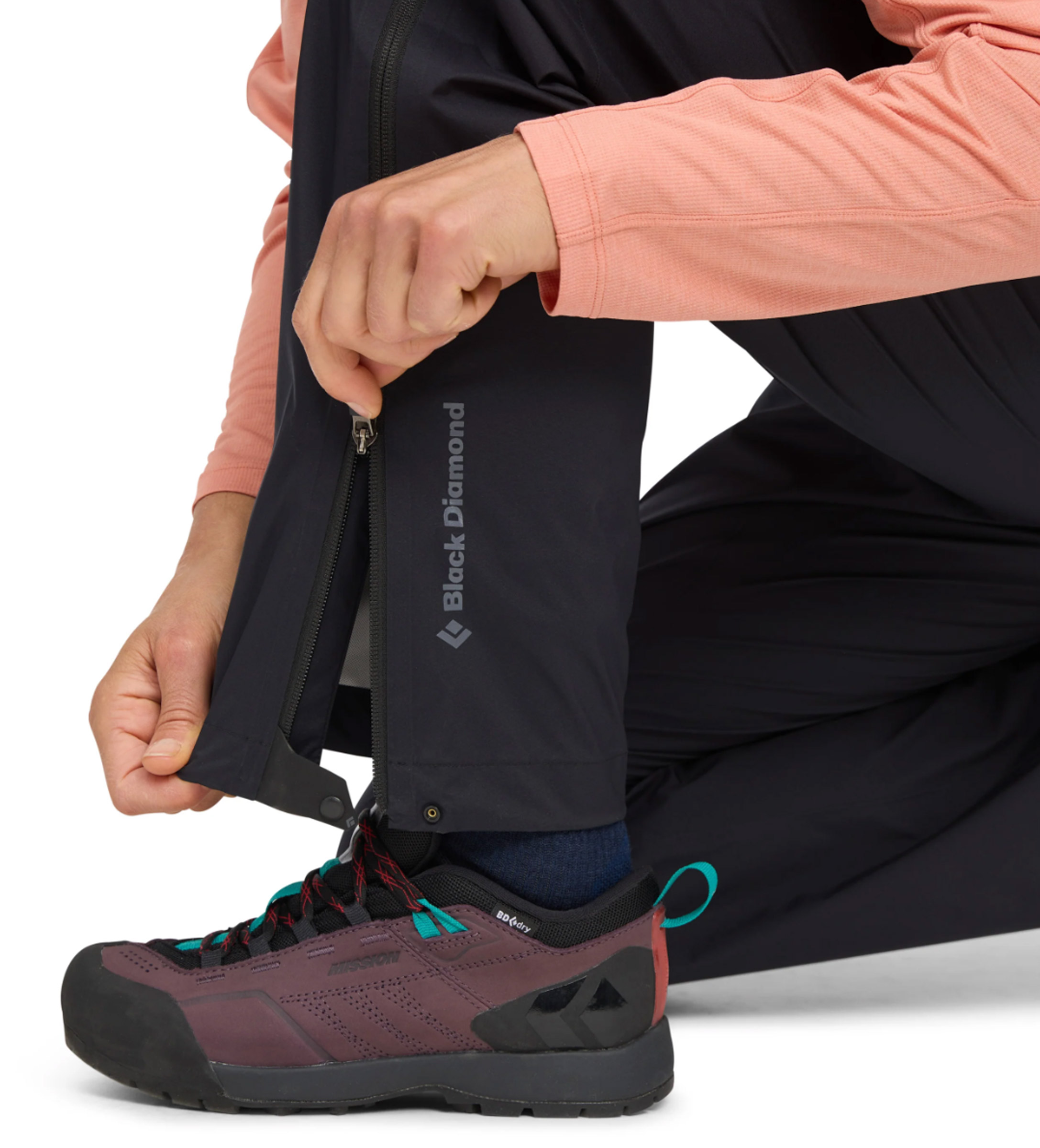 Fineline Stretch Full Zip Pants Dame