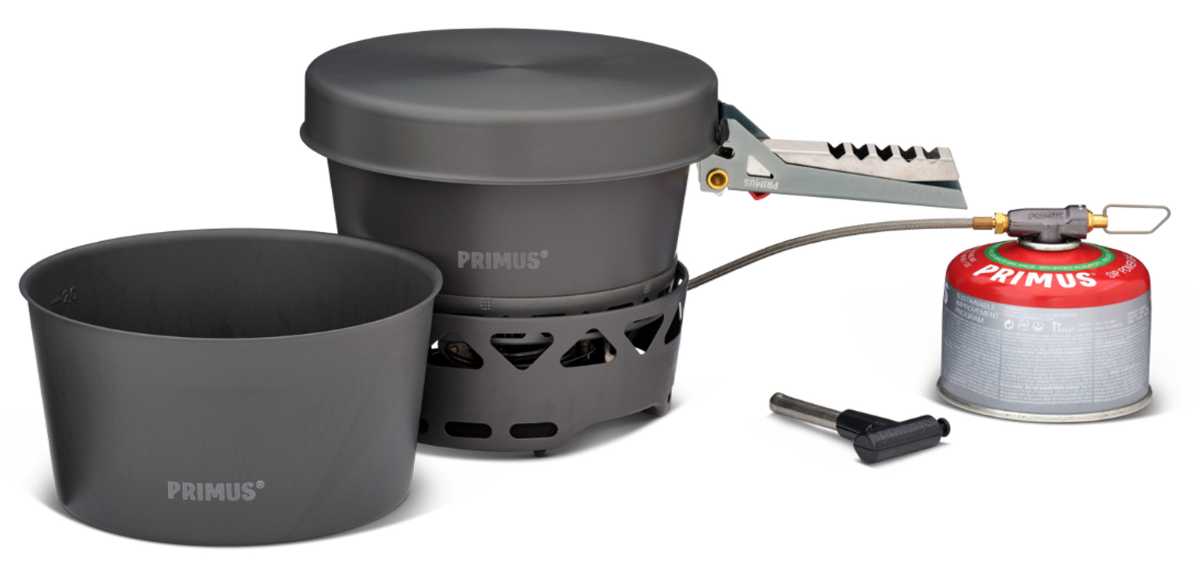 Primetech Stormkøkken II 2x2.3L w. Pan med Gasbrænder