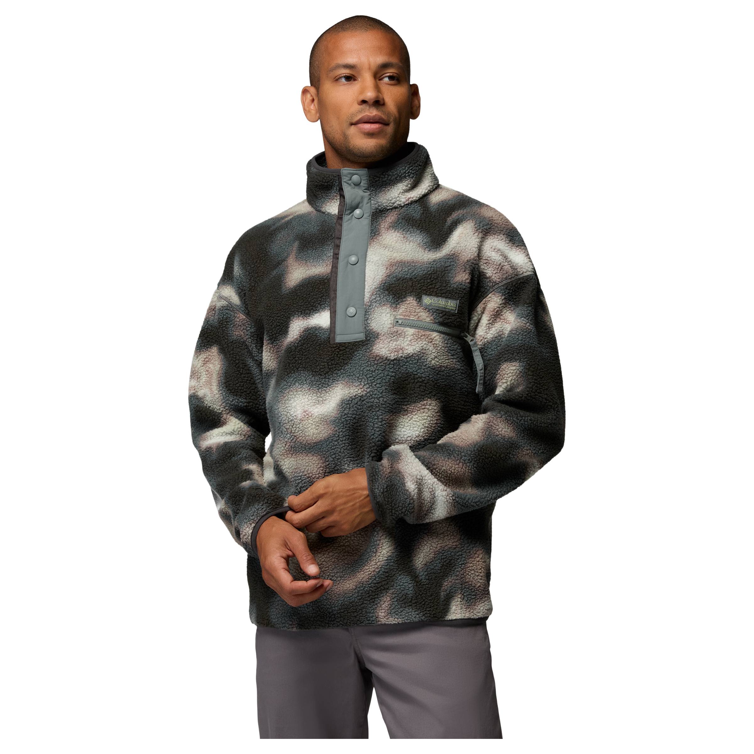 Helvetia II Printed Half Snap Fleece Herre Columbia beklaedning
