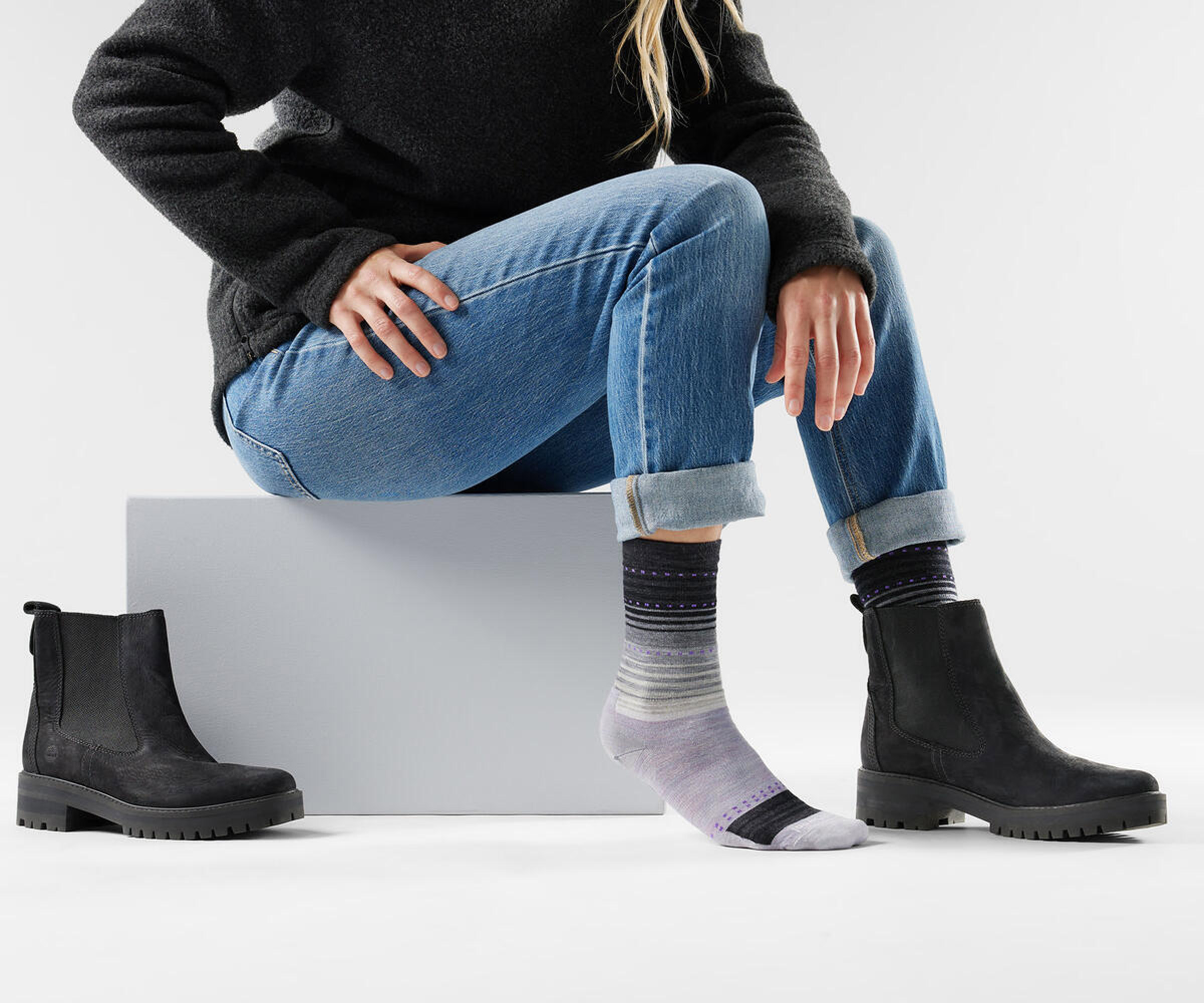 Everyday Stitch Stripe Crew