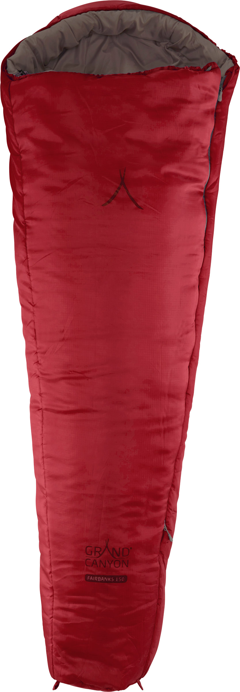 Grand Canyon Fairbanks 150 Mummy Børn Fibersovepose LZ Rød Soveposer til børn