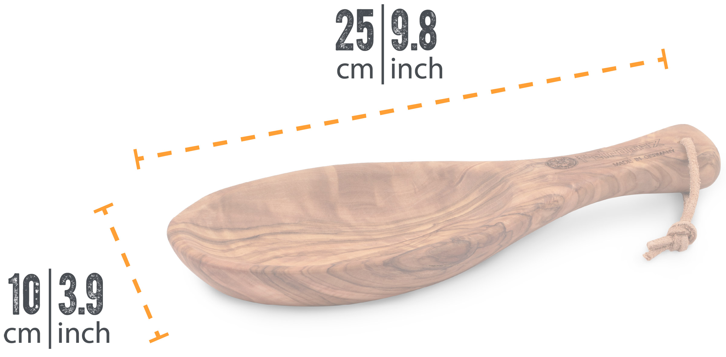 Flat Bowl 25 cm Olive Wood