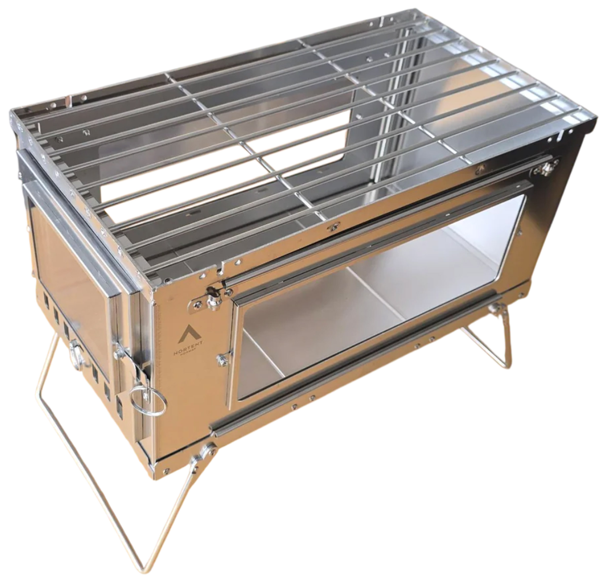 Foldable Stainless Steel Stove w/Pipe