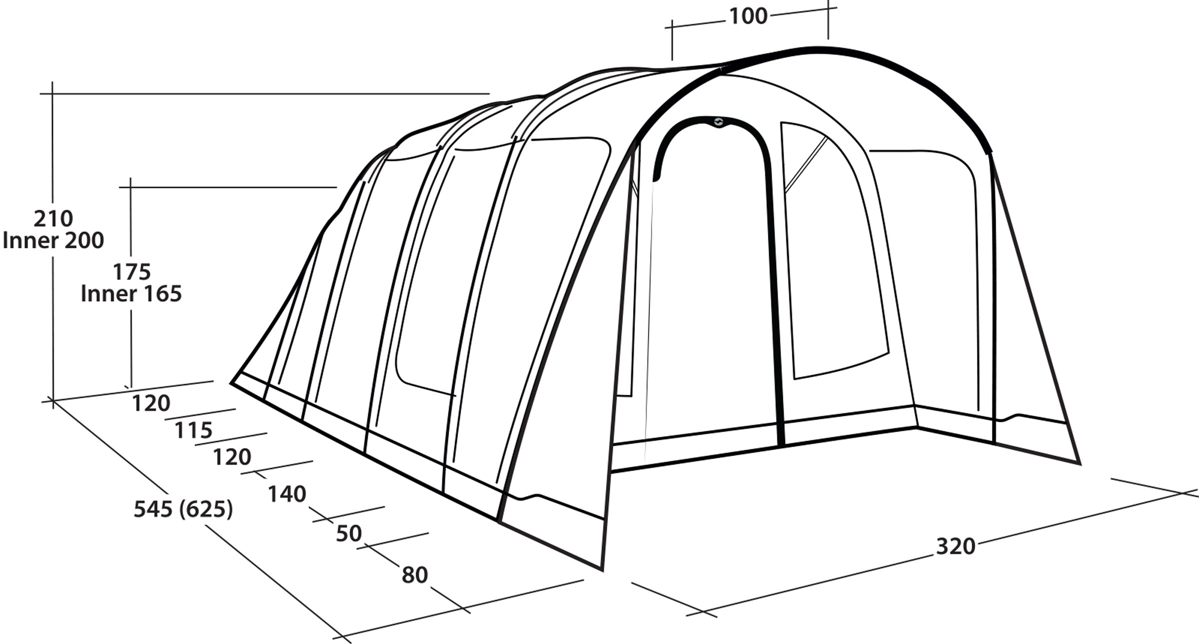 Ohio 5 TC, 5-Personers Telt
