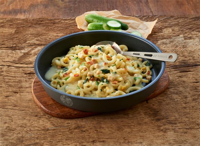 Creamy Pasta with Chicken & Spinach Trek'n Eat BlogPage