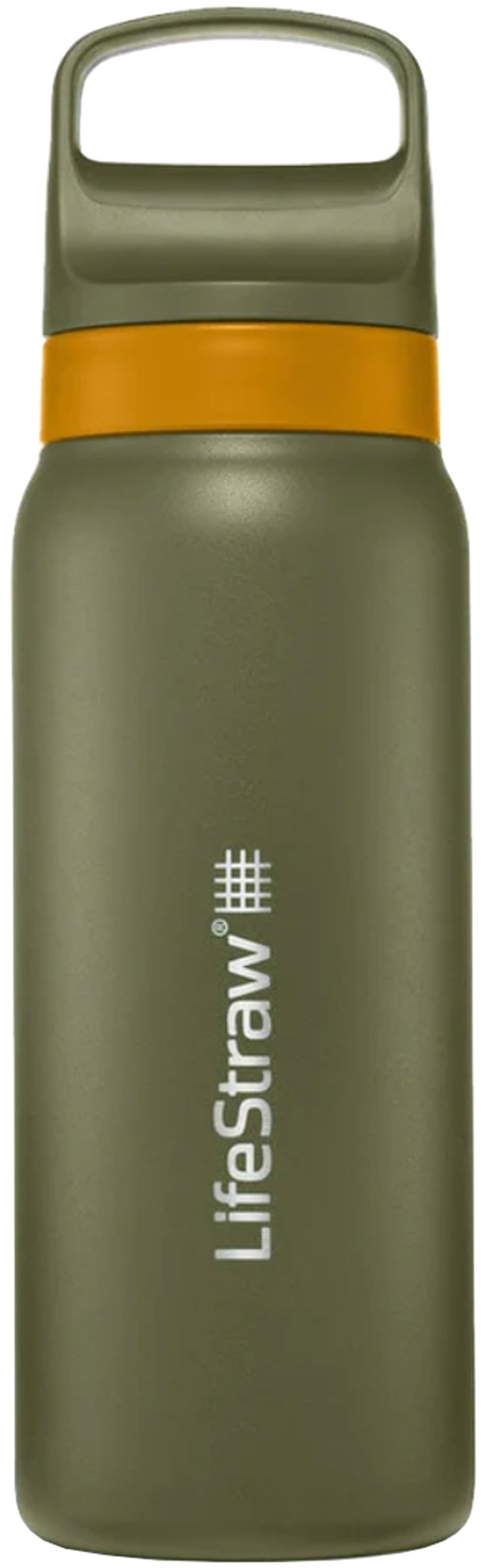 Go 0.7 ltr Stålflaske med Vandrensning LifeStraw kogegrej