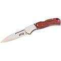One-Handed Sandalwood Folding Knife Satin AISI 440 Herbertz Udstyr