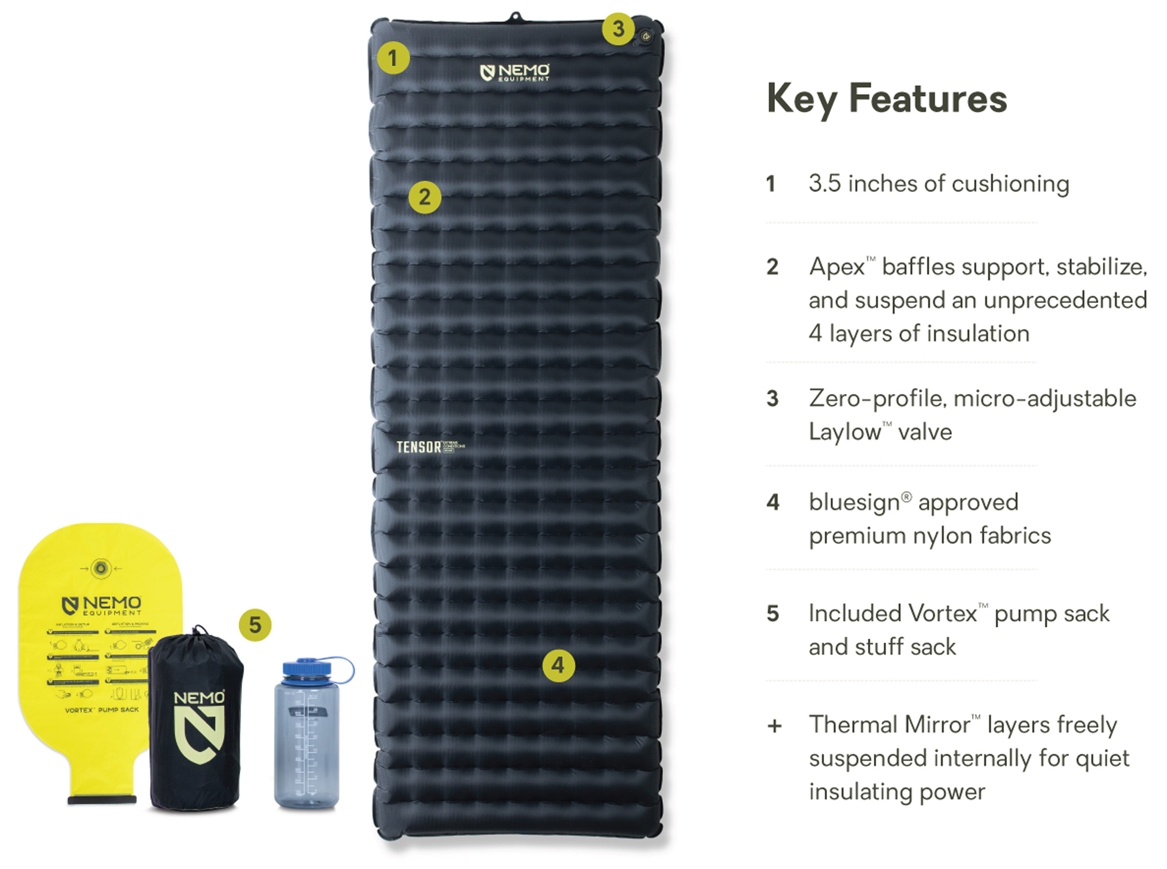 Tensor Extreme Conditions Regular Wide Oppusteligt Liggeunderlag