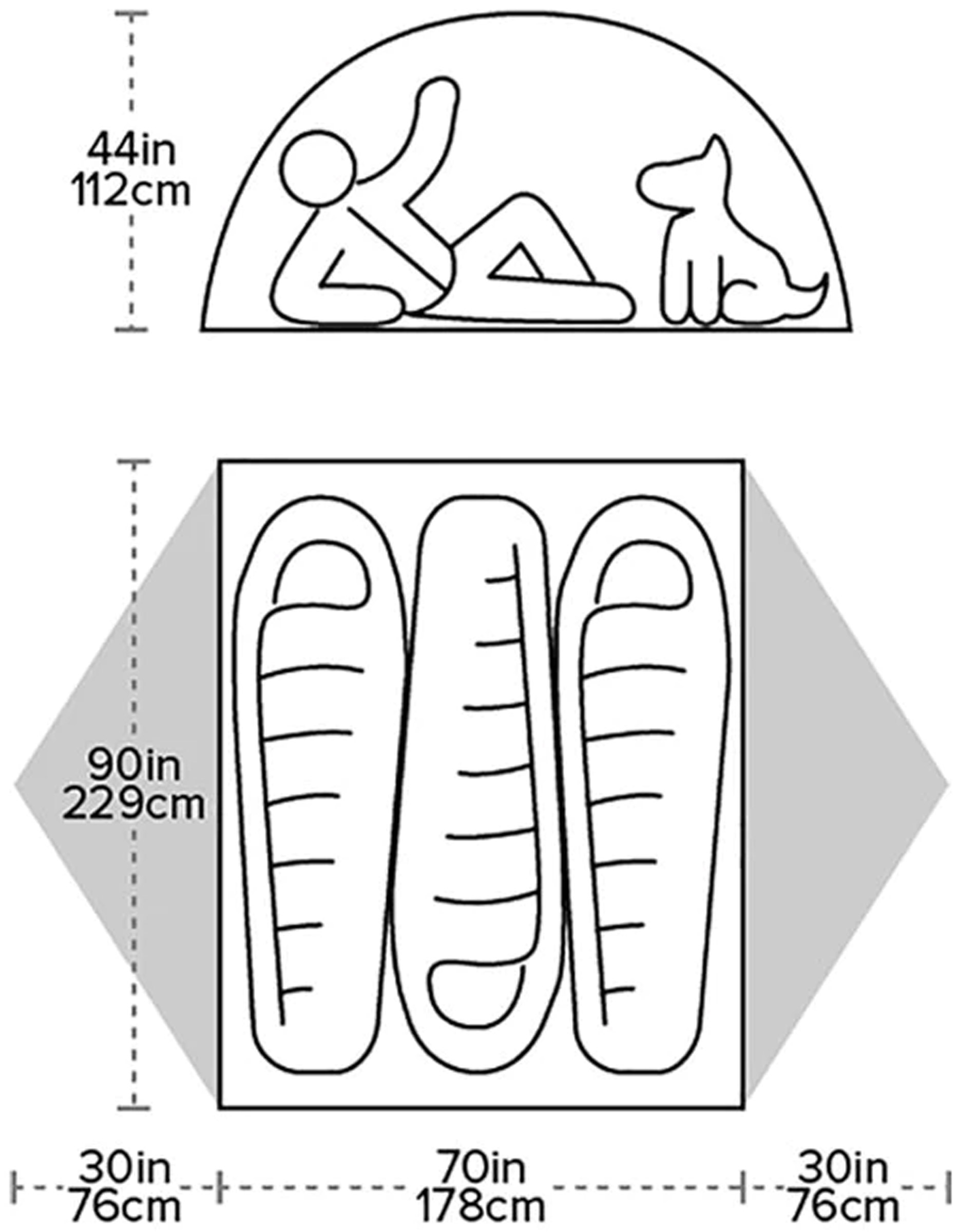 Blacktail 3, 3-Personers Telt