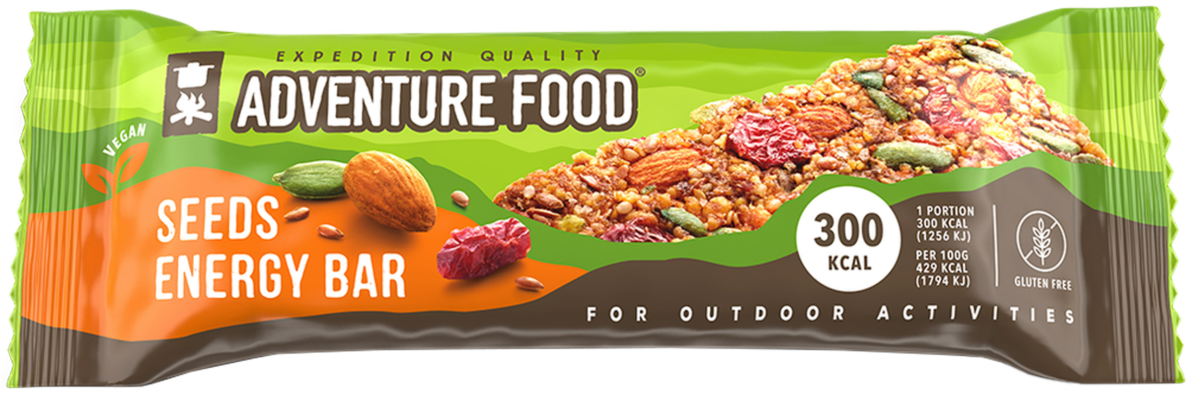 Seeds Energy Bar Adventure Food kogegrej