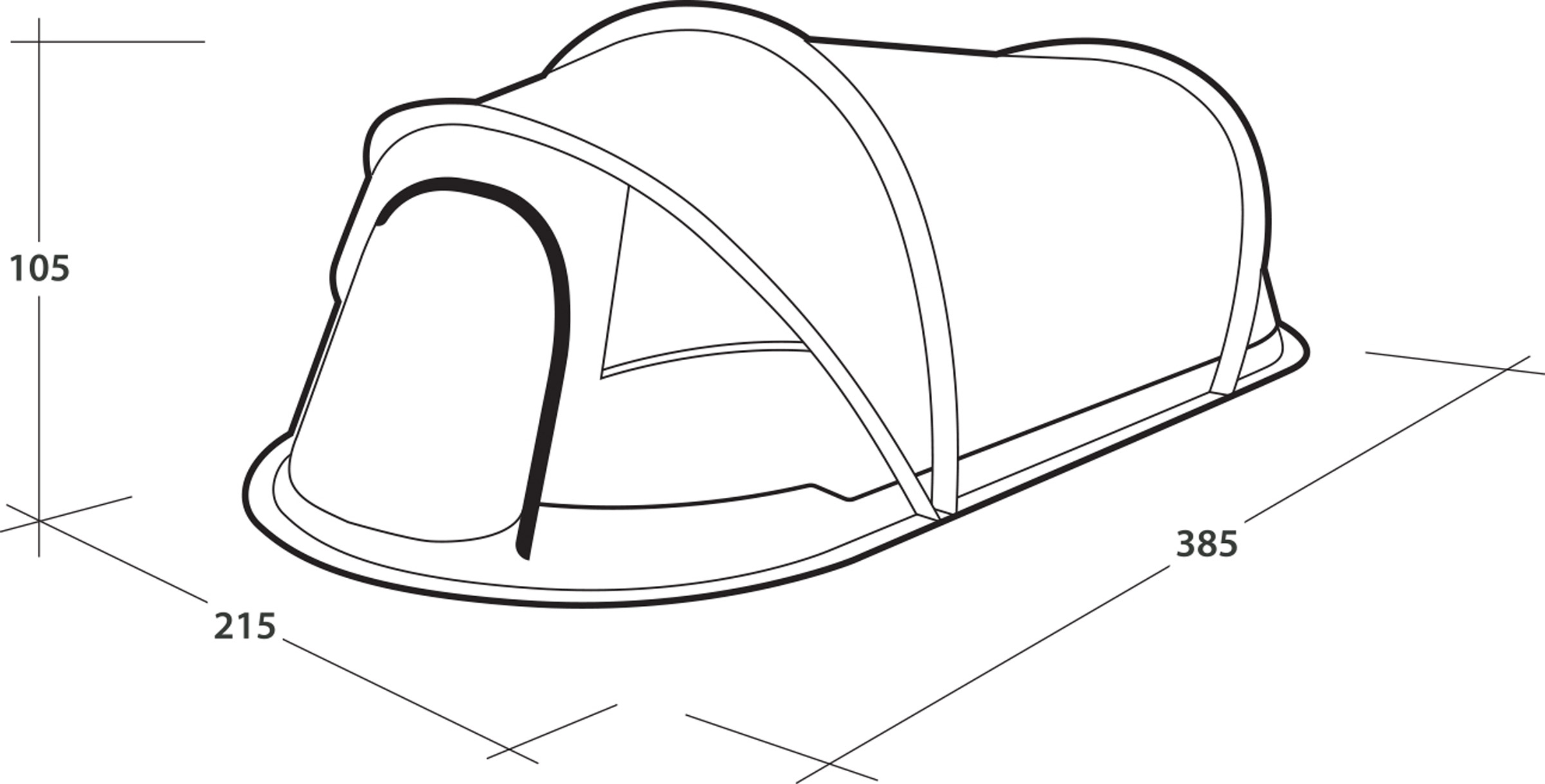 Nexion 3 Forest, 3-Personers Pop-Up Telt