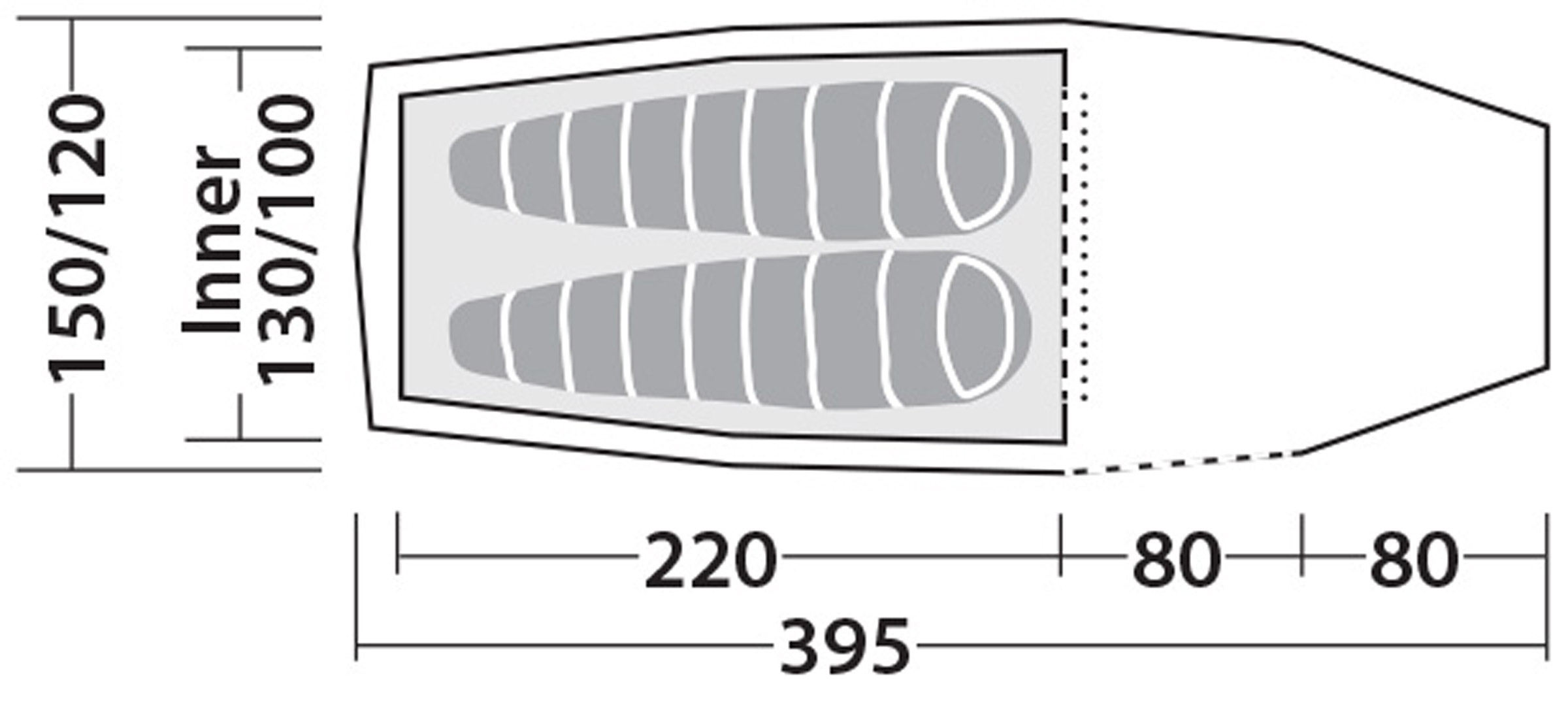 Voyager 2 EXP, 2-Personers Telt