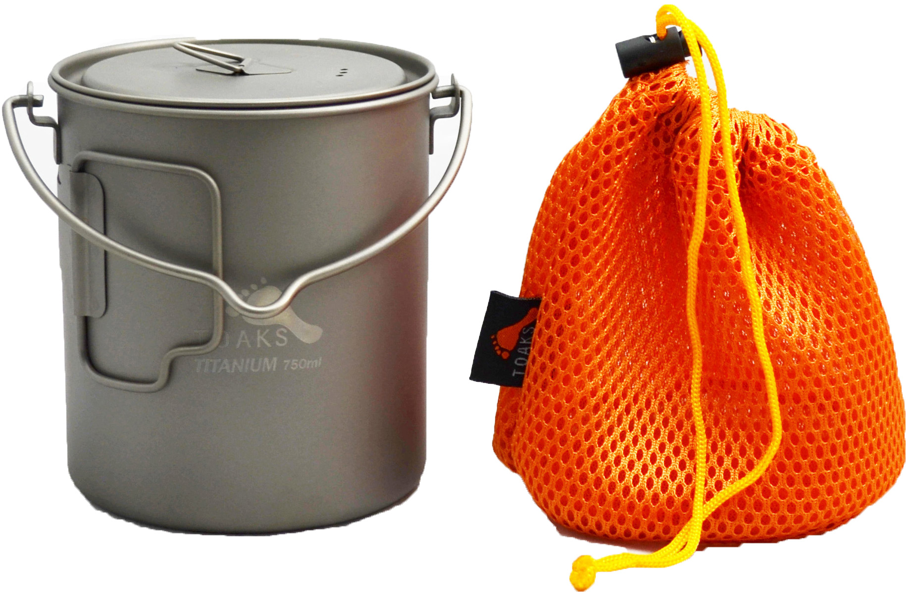 Titanium 750 ml Pot with Bail Handle