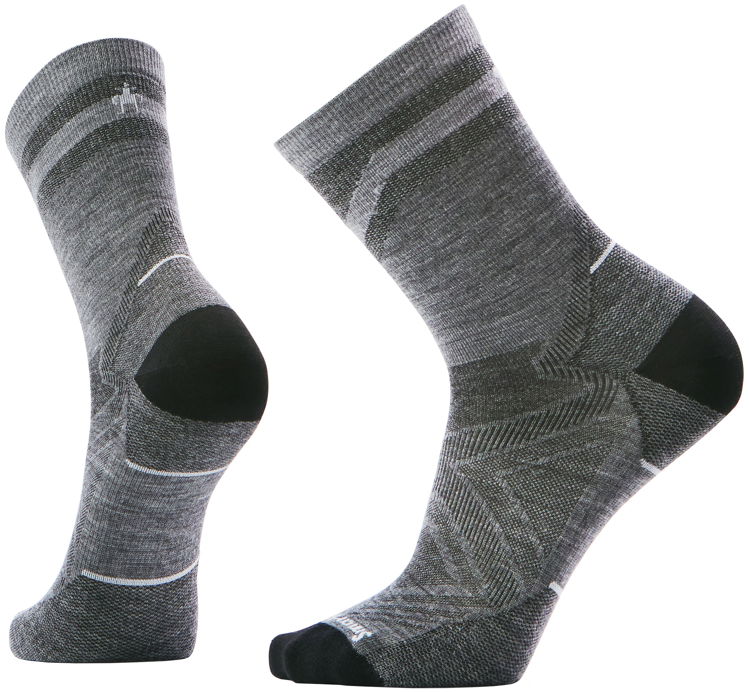 Run Zero Cushion Mid Crew Pattern Sokker SmartWool herre