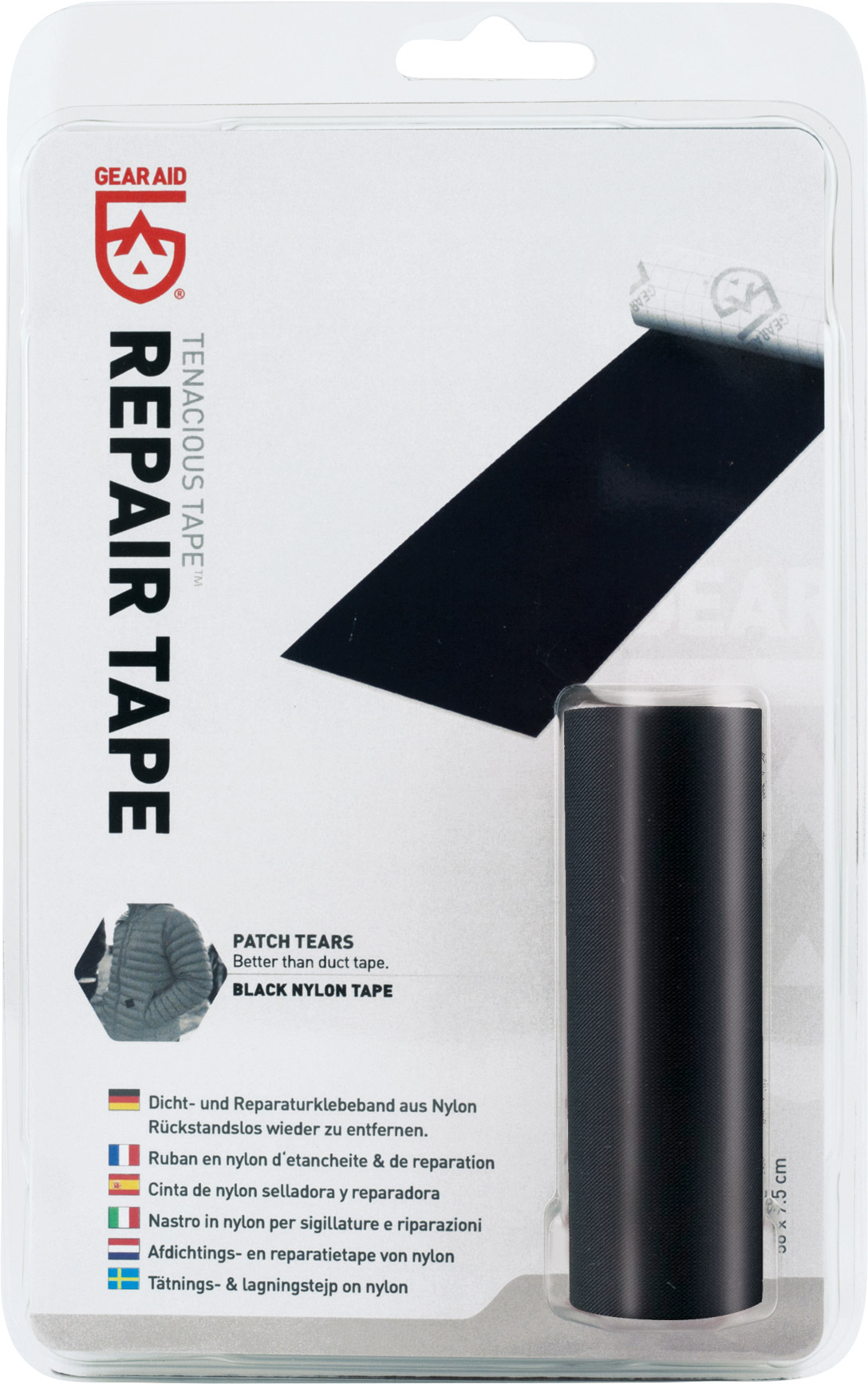 Tenacious Black Repair Tape Gear Aid brands