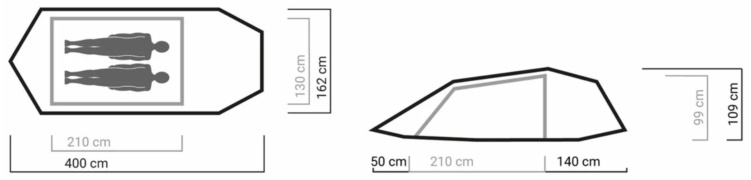 Scouter Lofoten 2, 2-Personers Telt