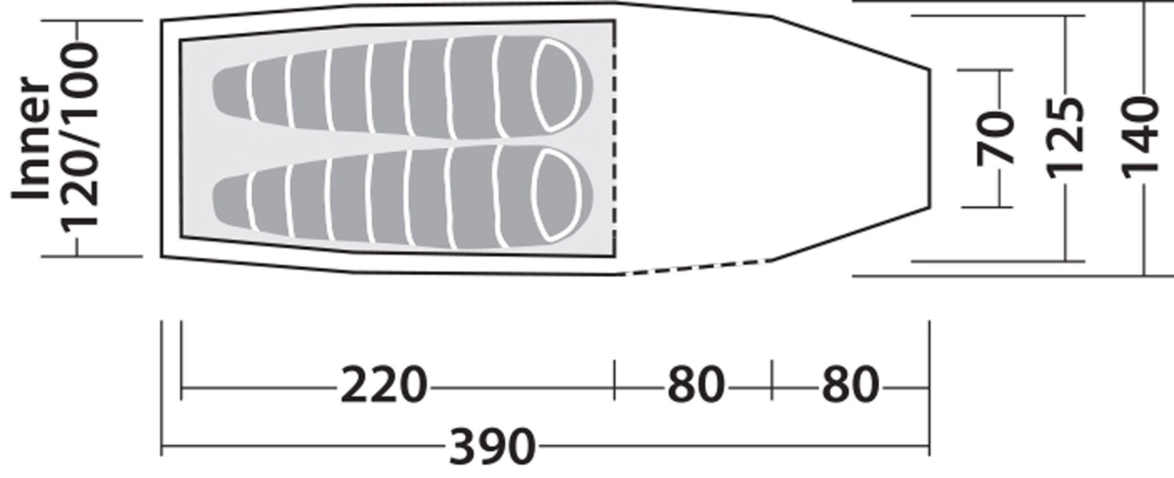 Roamer 2 LW, 2-Personers Telt