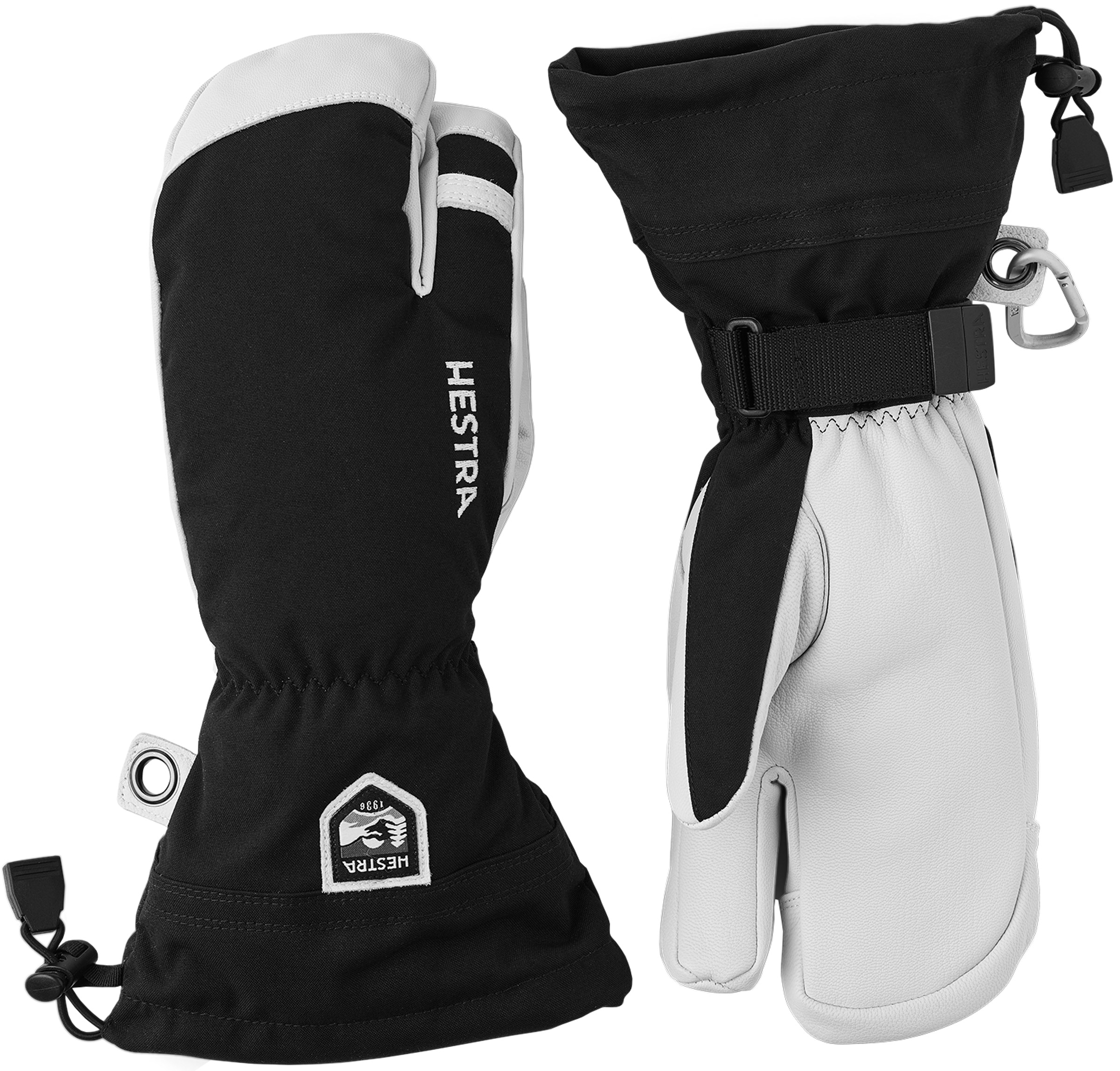 Army Leather Heli Ski 3-Finger Skihandsker Hestra Beklædning