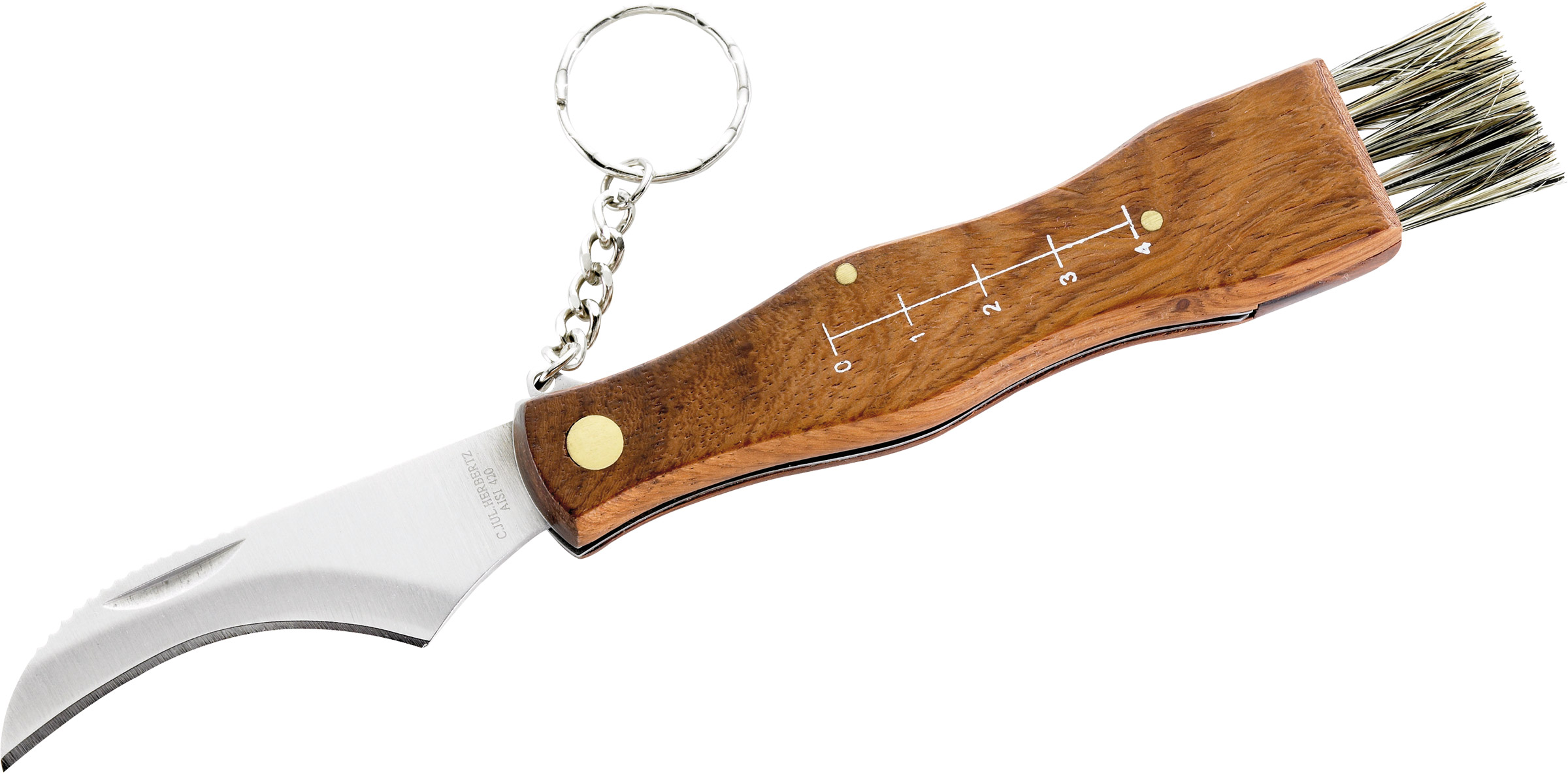 Mushroom Knife with Brush AISI 420 Svampekniv CJH udstyr