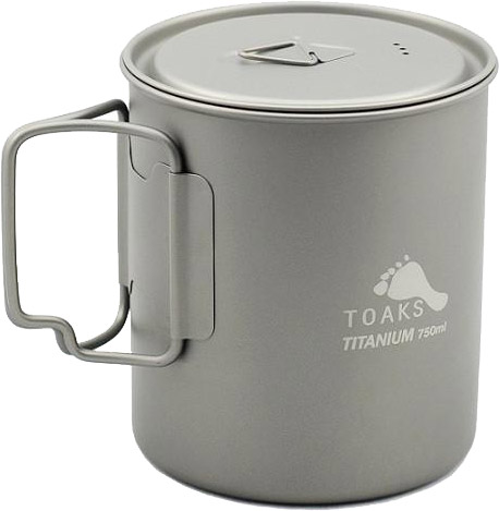 Titanium 750 ml Pot with Lid Toaks brands