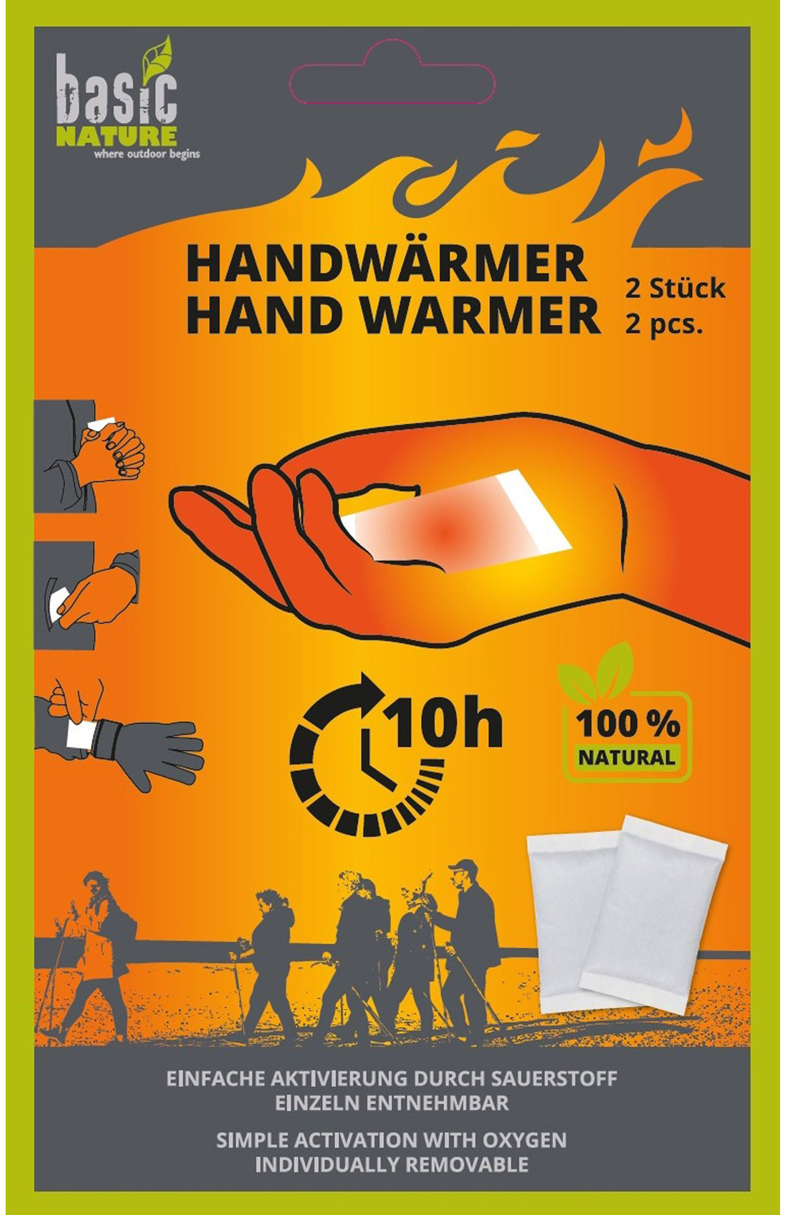Håndvarmer 2 stk BasicNature udstyr