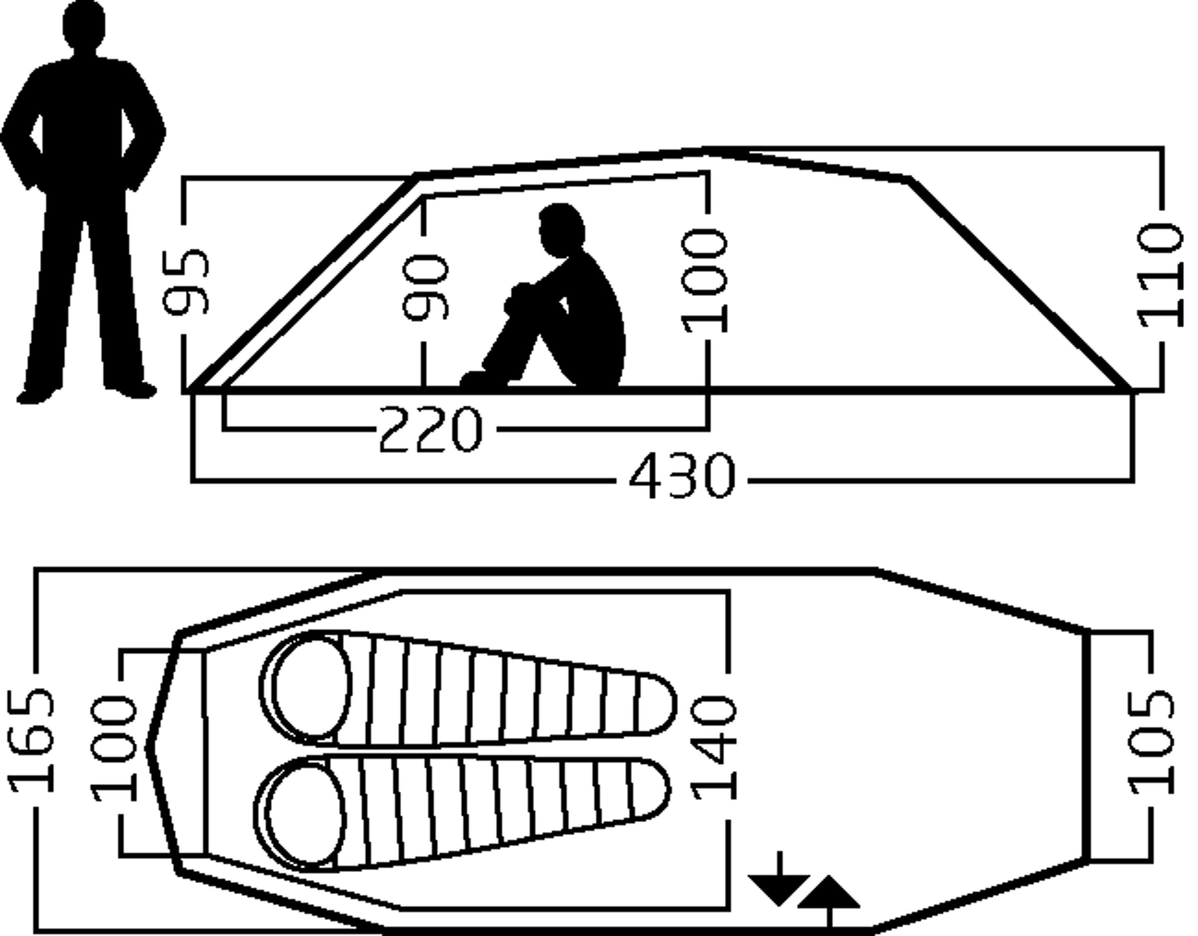 Oppland 2 SI 2.0, 2-Personers Telt