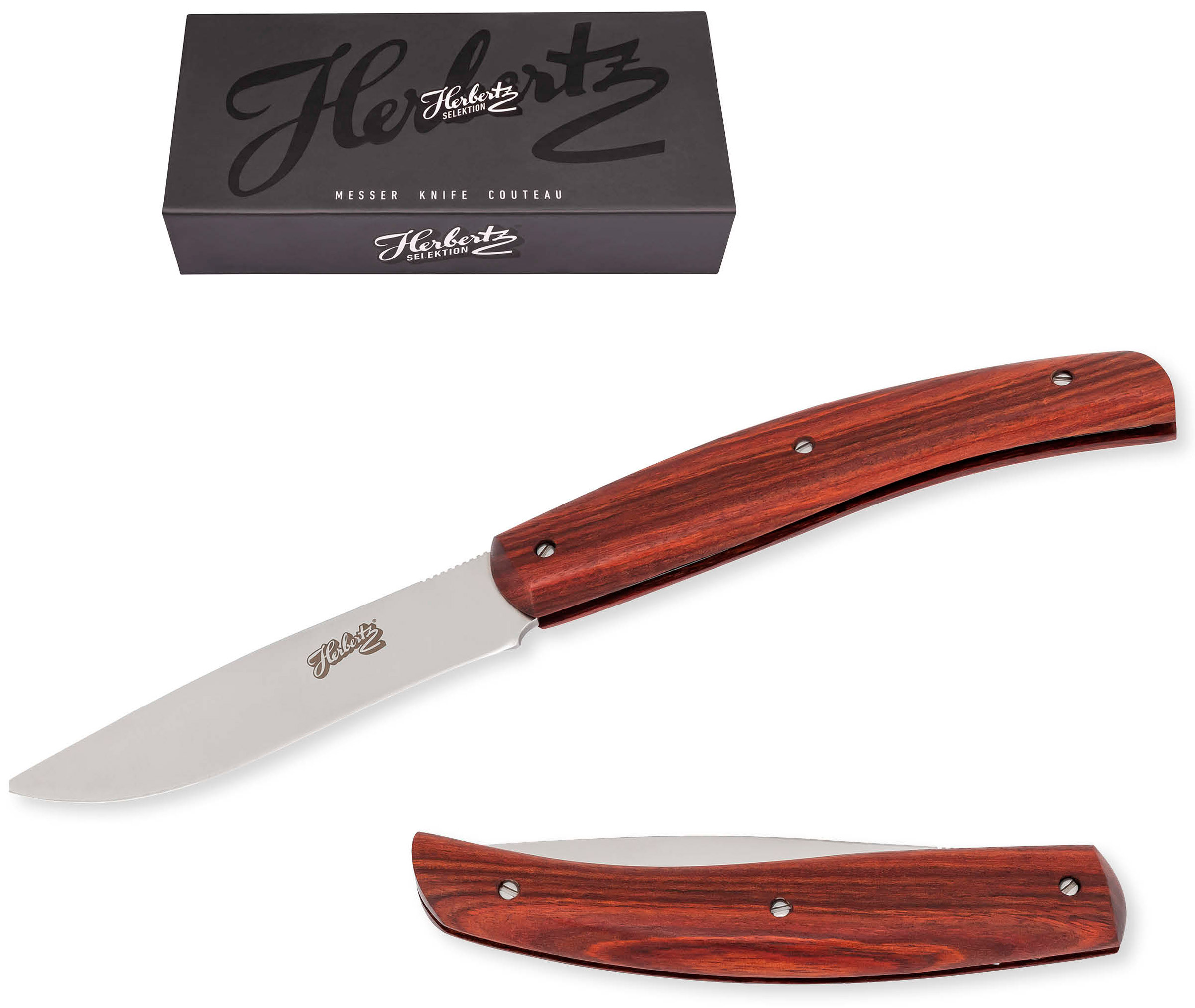 Drop Point Sandalwood AISI 440 Foldekniv