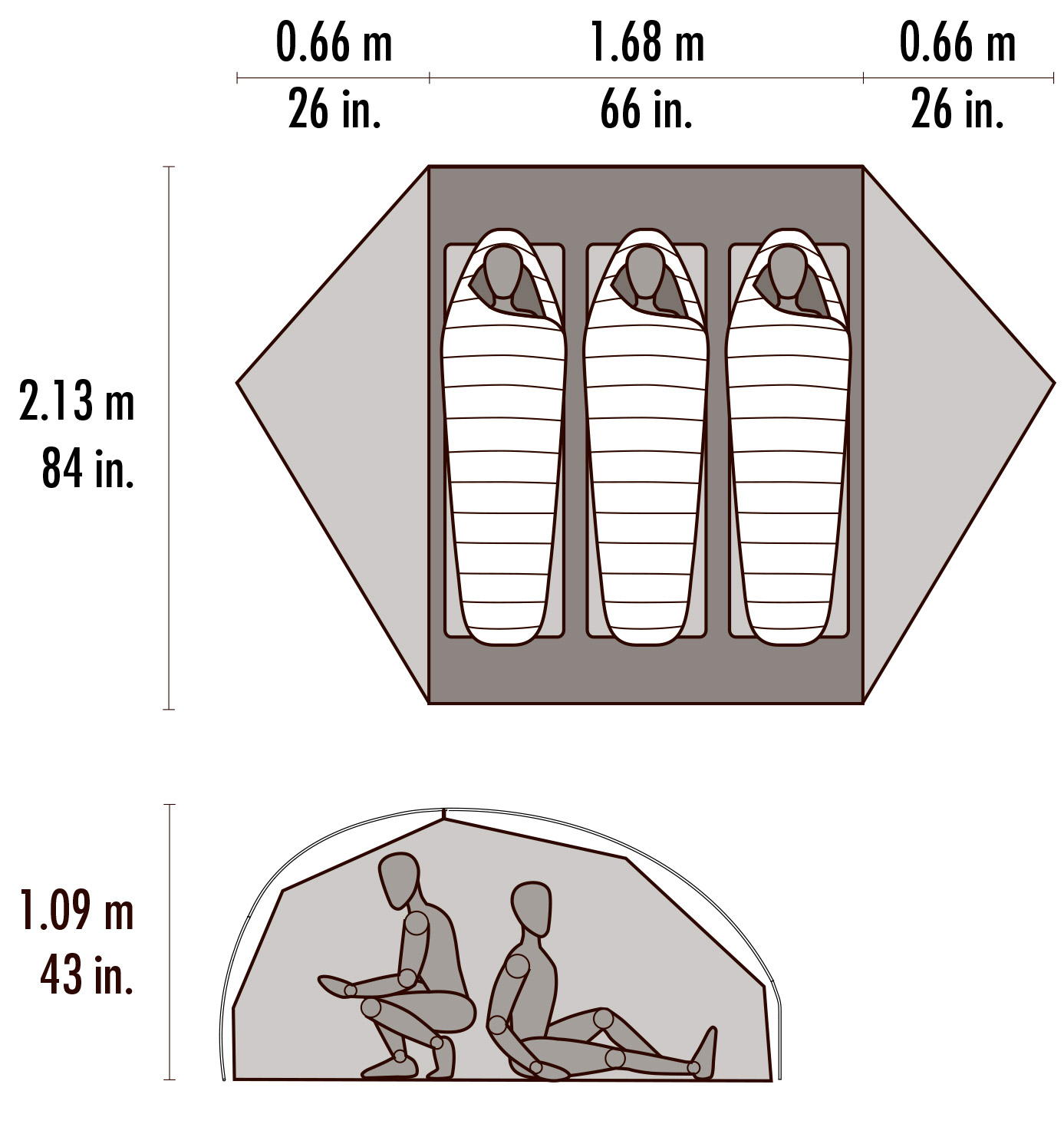 FreeLite 3 Ultralight, 3-Personers Telt