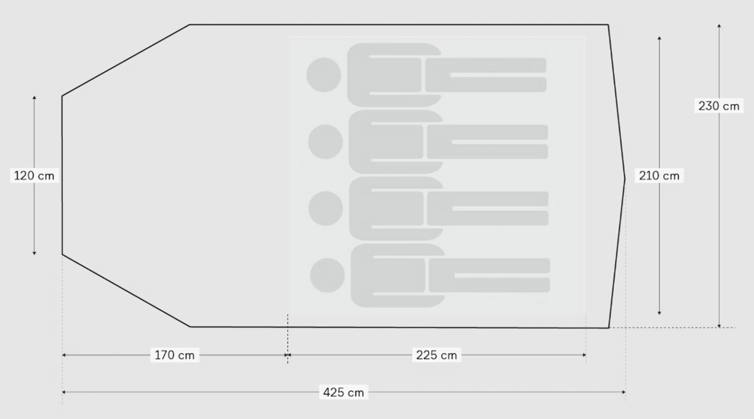 Superlight Fjellheimen 4, 4-Personers Telt