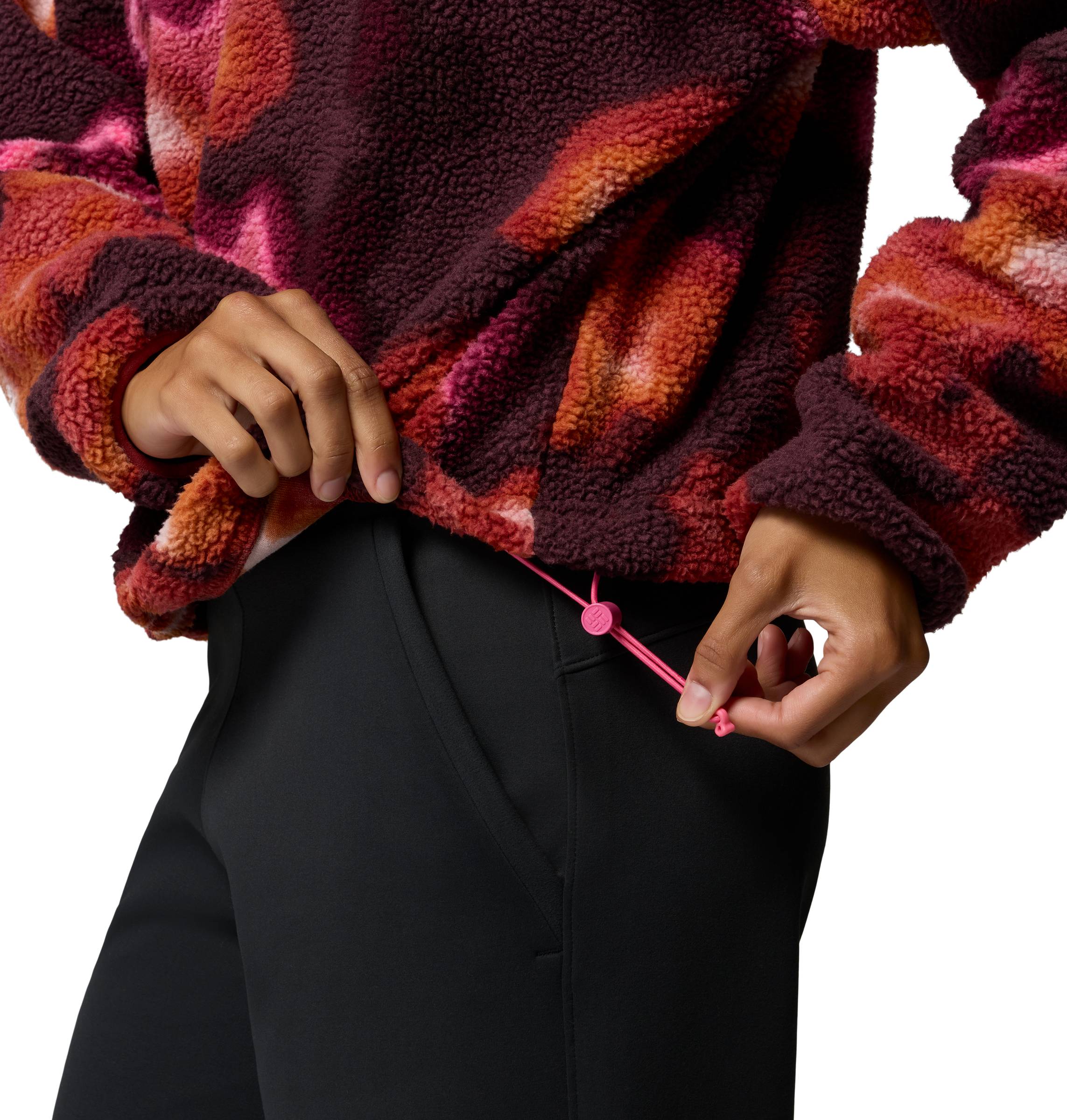 Helvetia II Printed Cropped Half Snap Dame