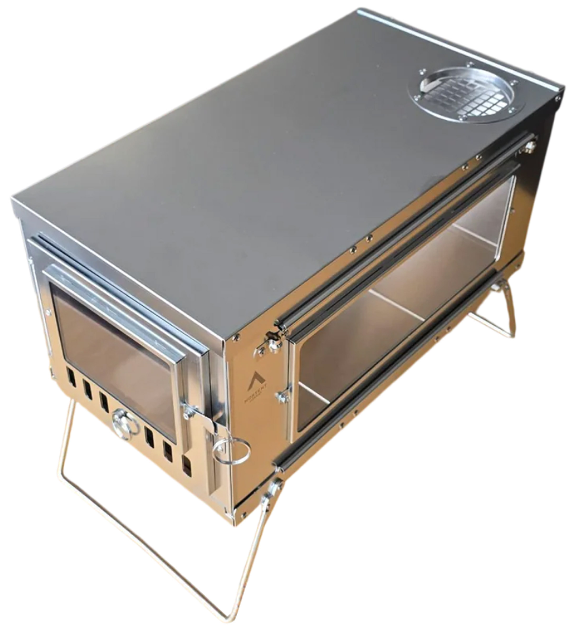 Foldable Stainless Steel Stove w/Pipe Nortent glamping