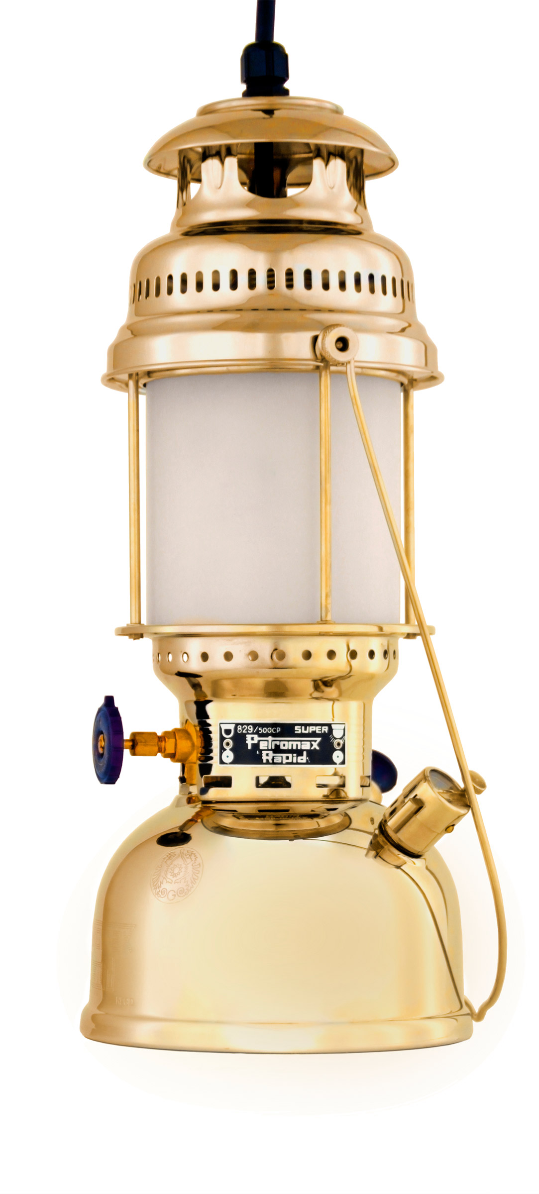 Electro HK500 Hanging Lamp, Brass Petromax glamping