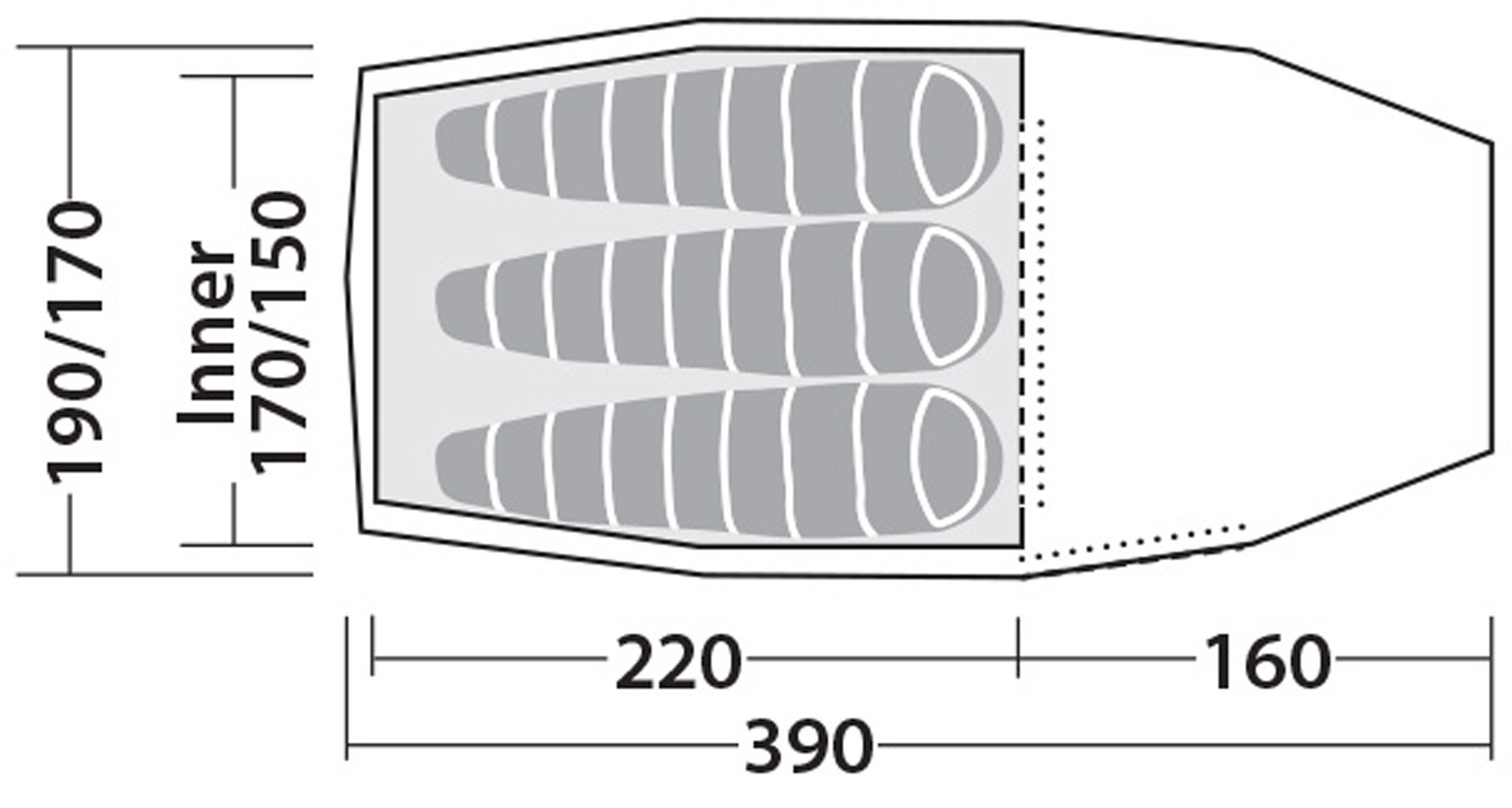 Sage 3 Pro, 3-Personers Telt