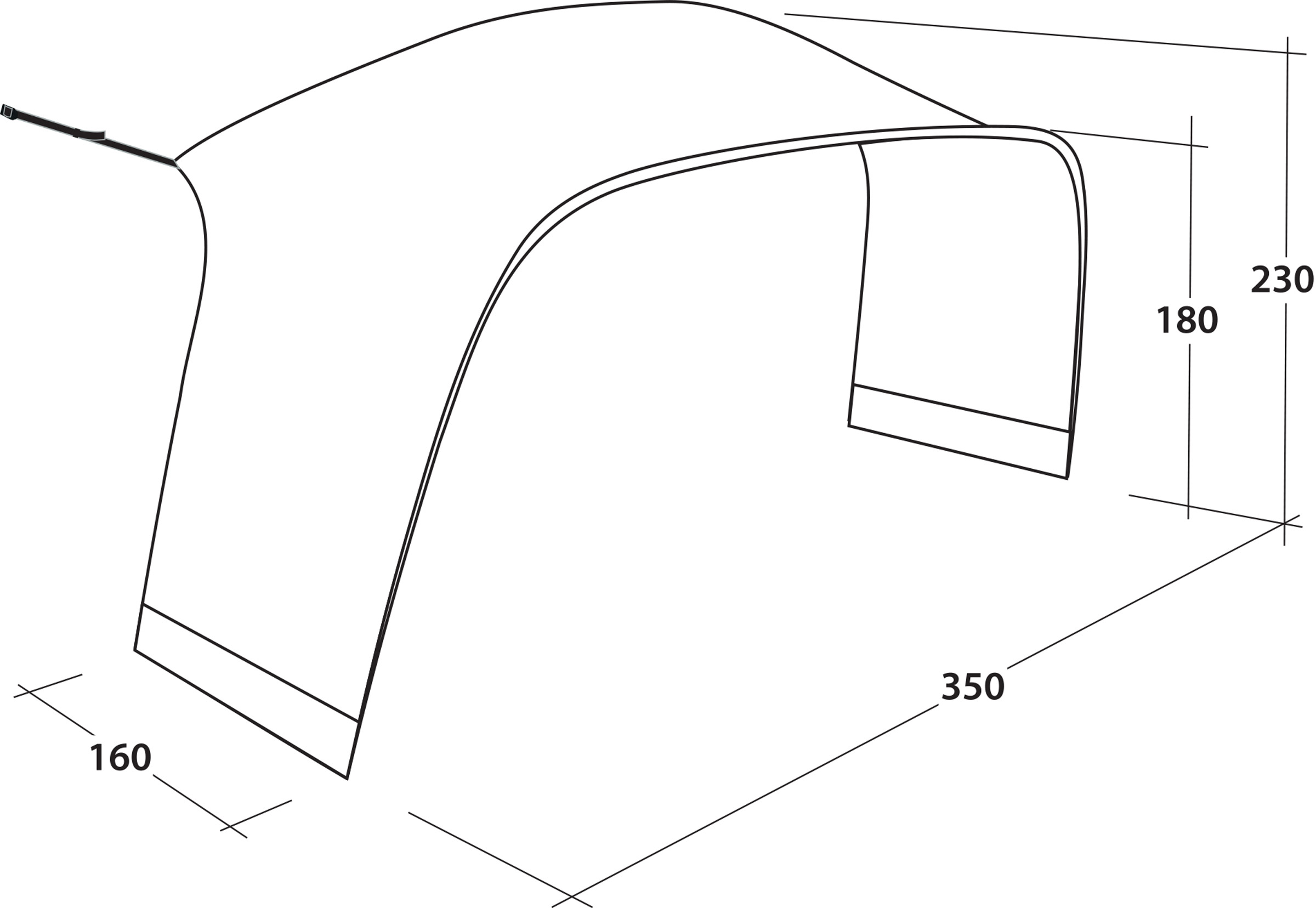 Wakefield L Tent Connector Outwell telte