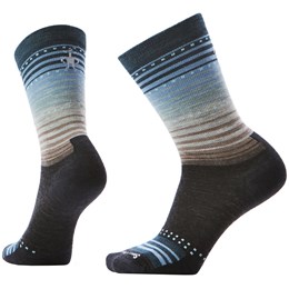 SmartWool Everyday Stitch Stripe Crew Sokker Unisex M Blå/Grå Hverdagssokker