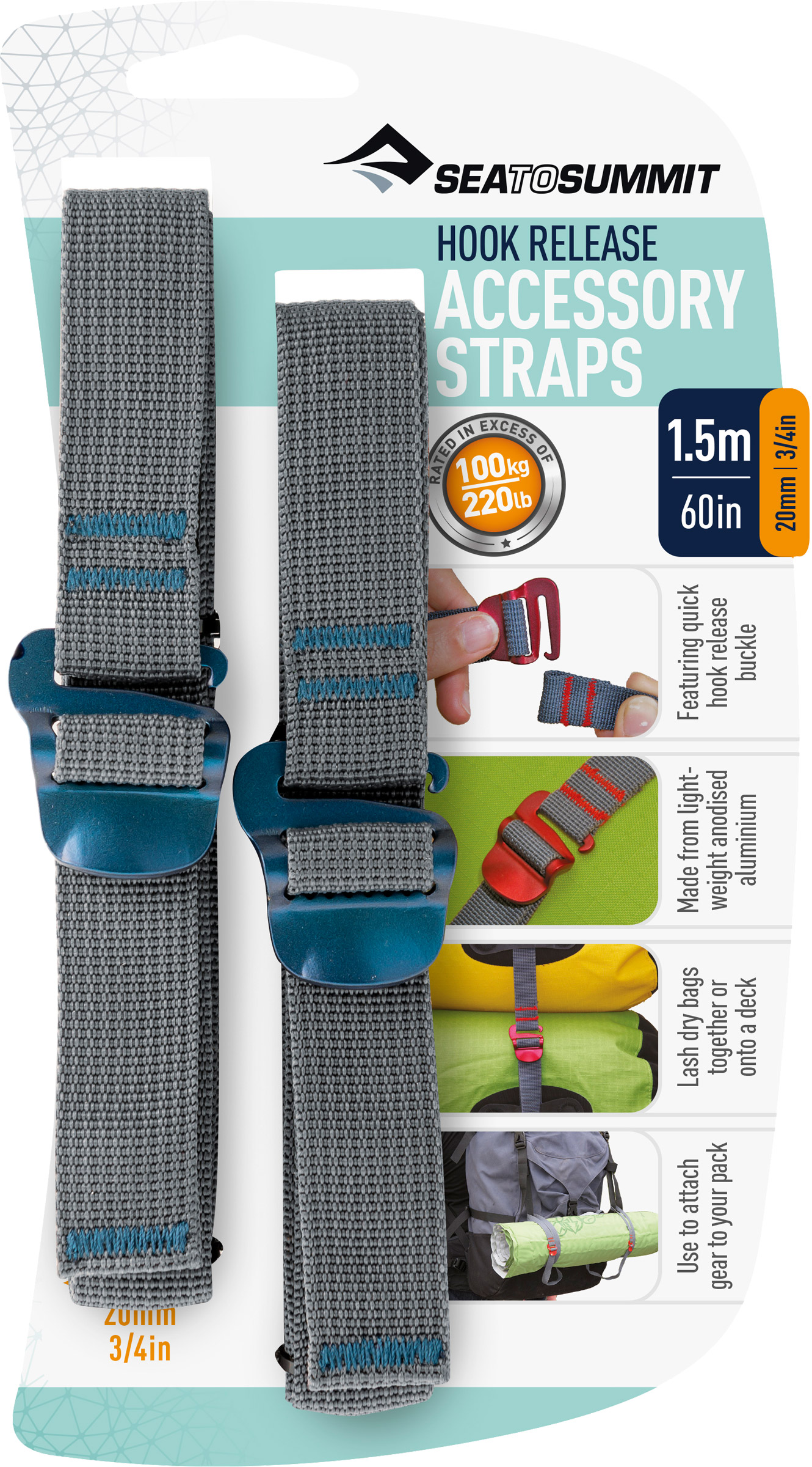Hook Release Acc Straps 1.5 m / 20 mm