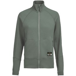 Lundhags Tived Merino Full Zip Dame XL Grøn Fleece